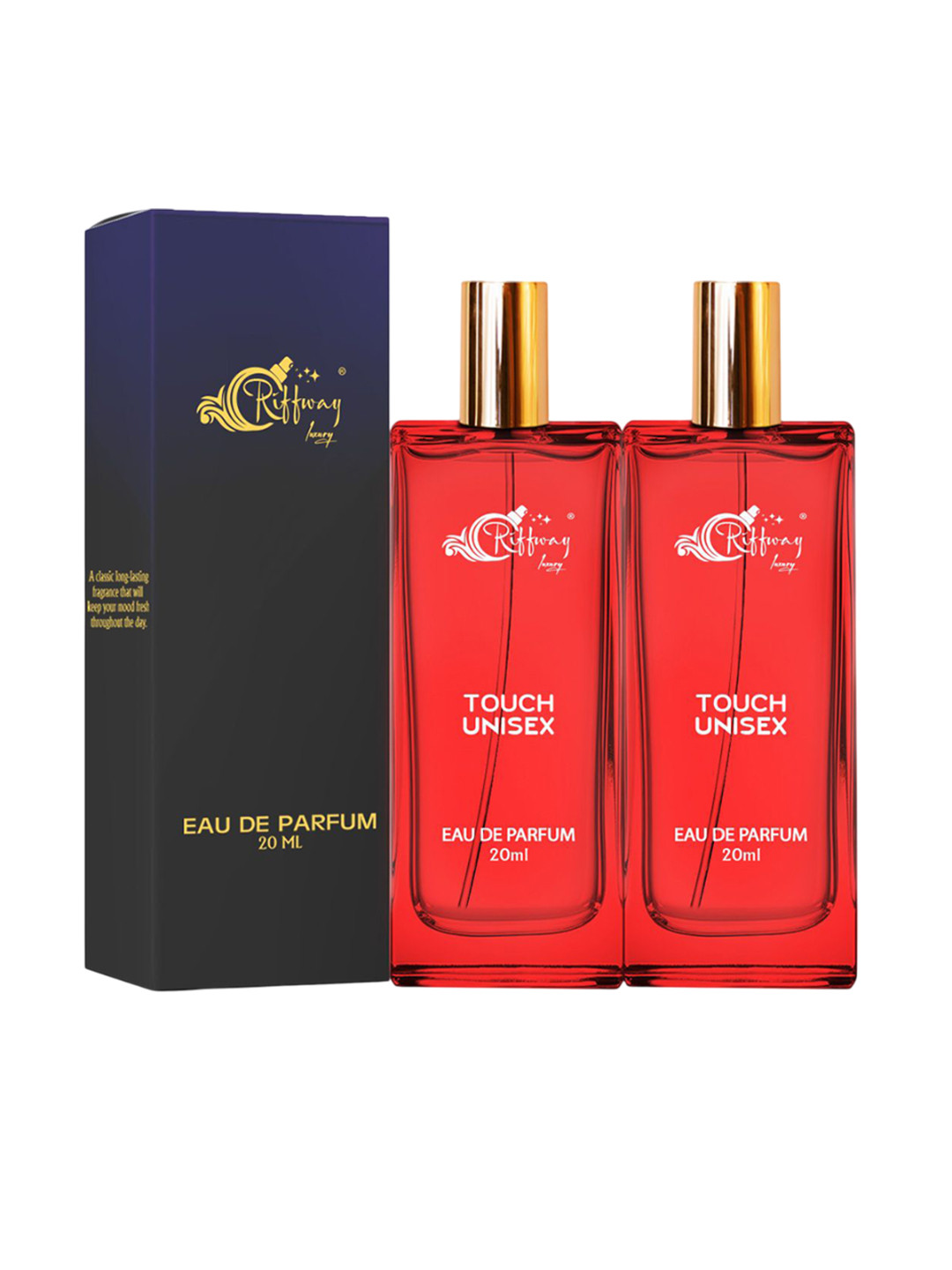 riffway Set Of 2 Touch Long Lasting Eau De Parfum- 20 ml Each