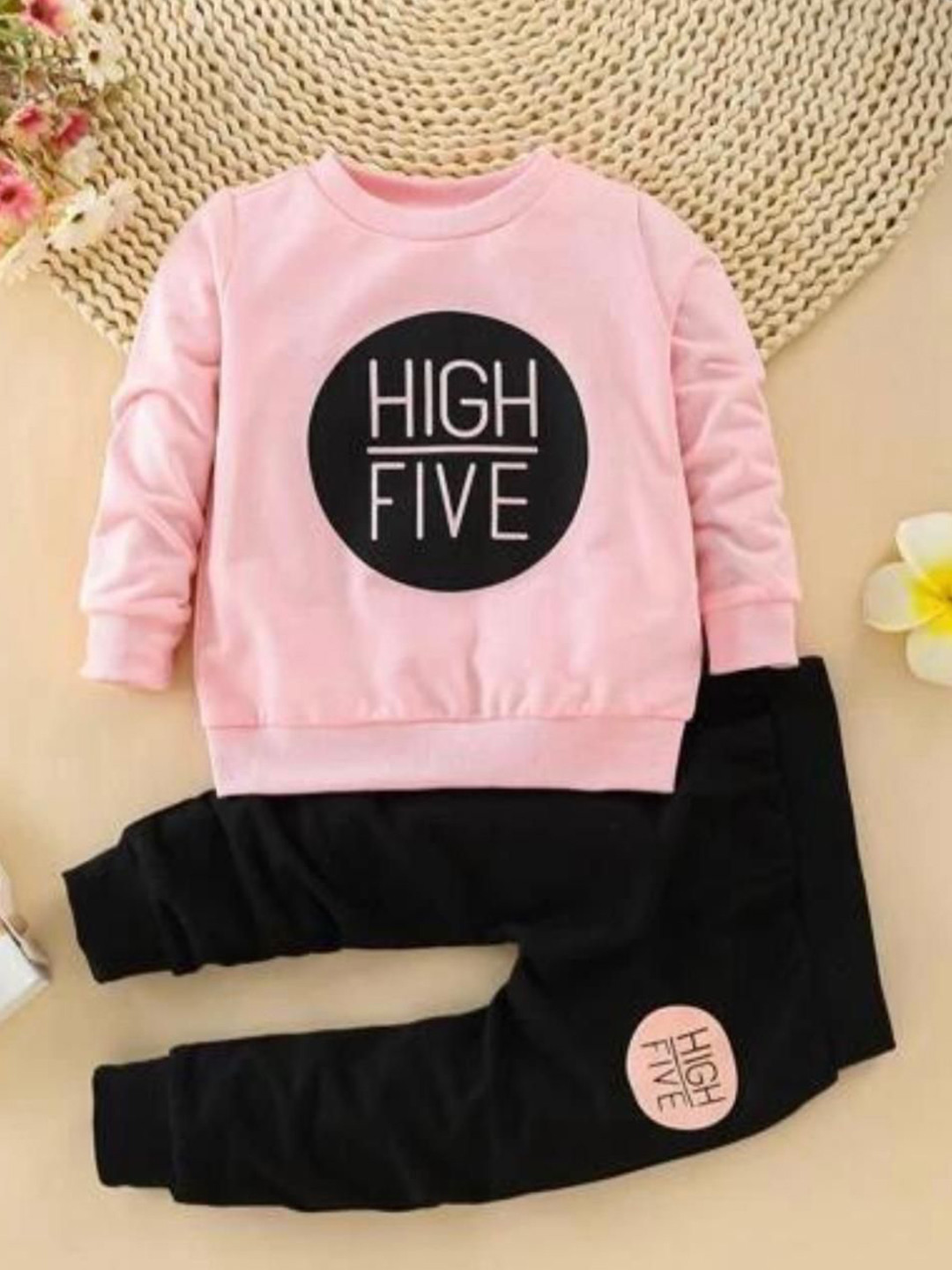 ELQPRI Boys Printed Round Neck Long Sleeves T-shirt With Pyjamas