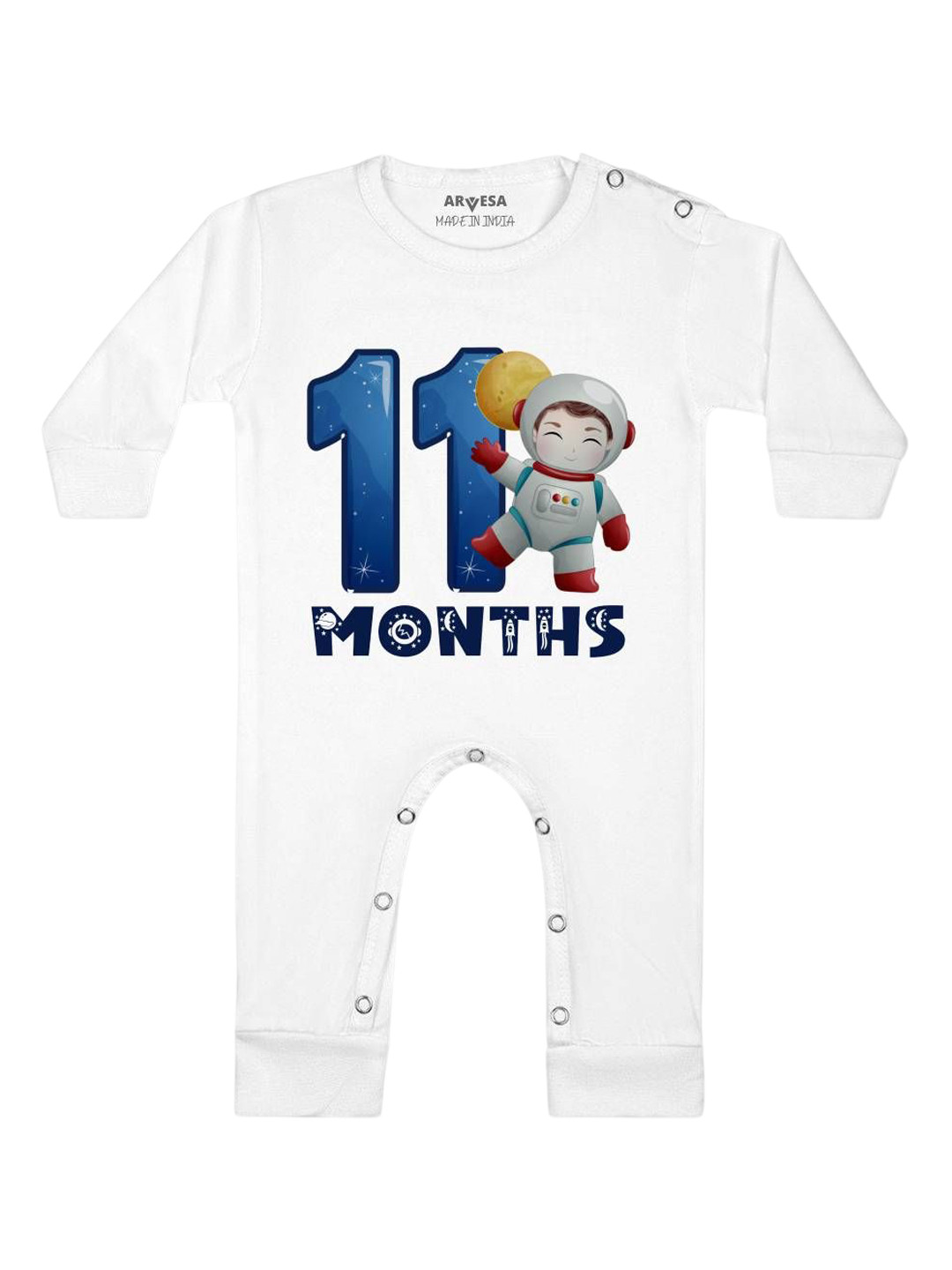 Arvesa Infants 11 Months Printed  Bodysuits