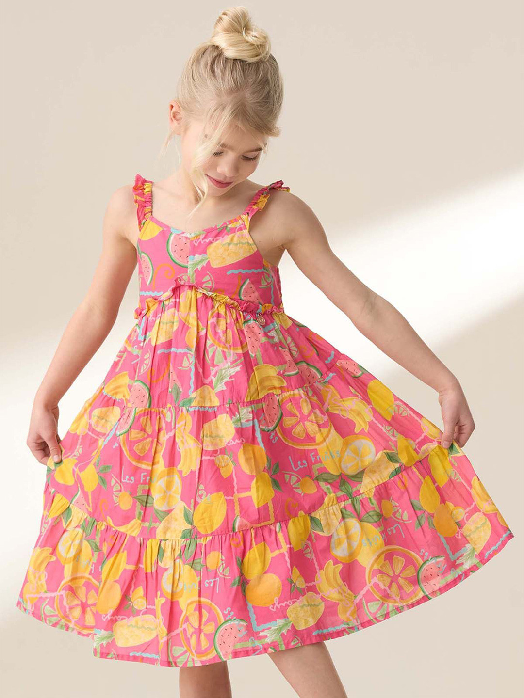 Angel & Rocket Girls Fruit Print Sundress