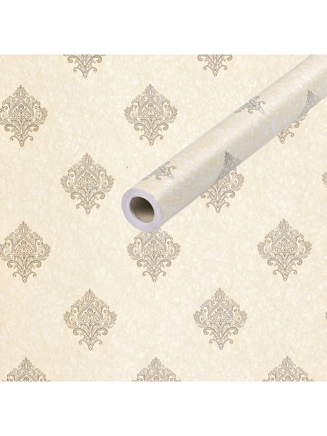 Sky Walls Beige & Brown Printed Waterproof Wallpaper