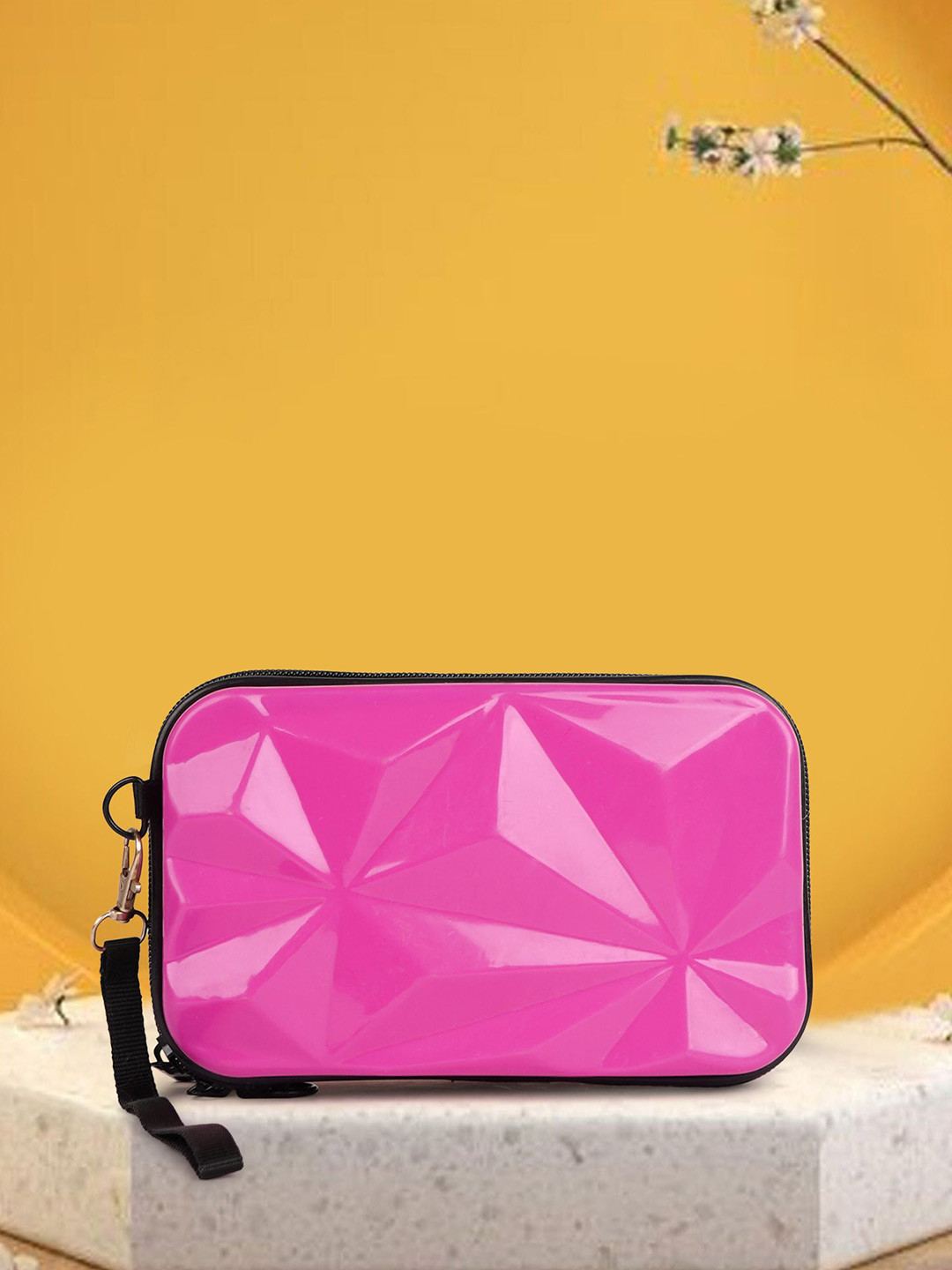 LADY QUINTON Structured Sling Bag With Detachable Sling Strap