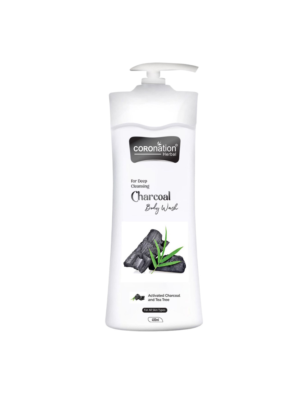 COROnation Herbal Charcoal Body Wash With Vitamin E - 400 ml