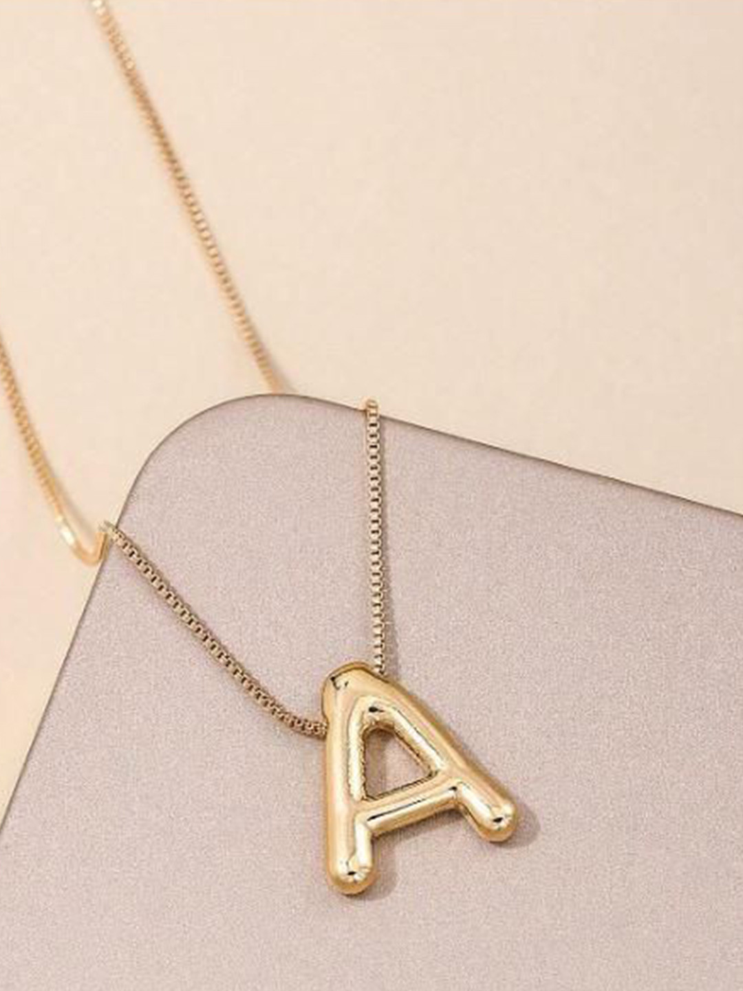 DKane Designs Gold-Plated Initial A Pendants With Chains