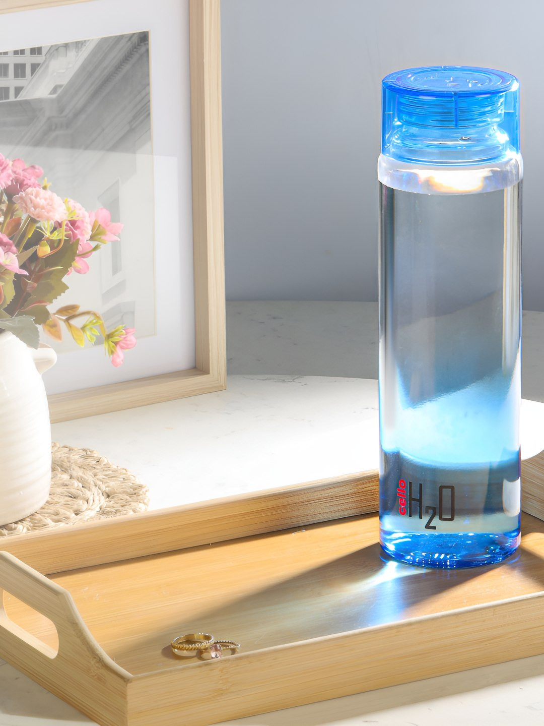 Cello Blue Glass Water Glass