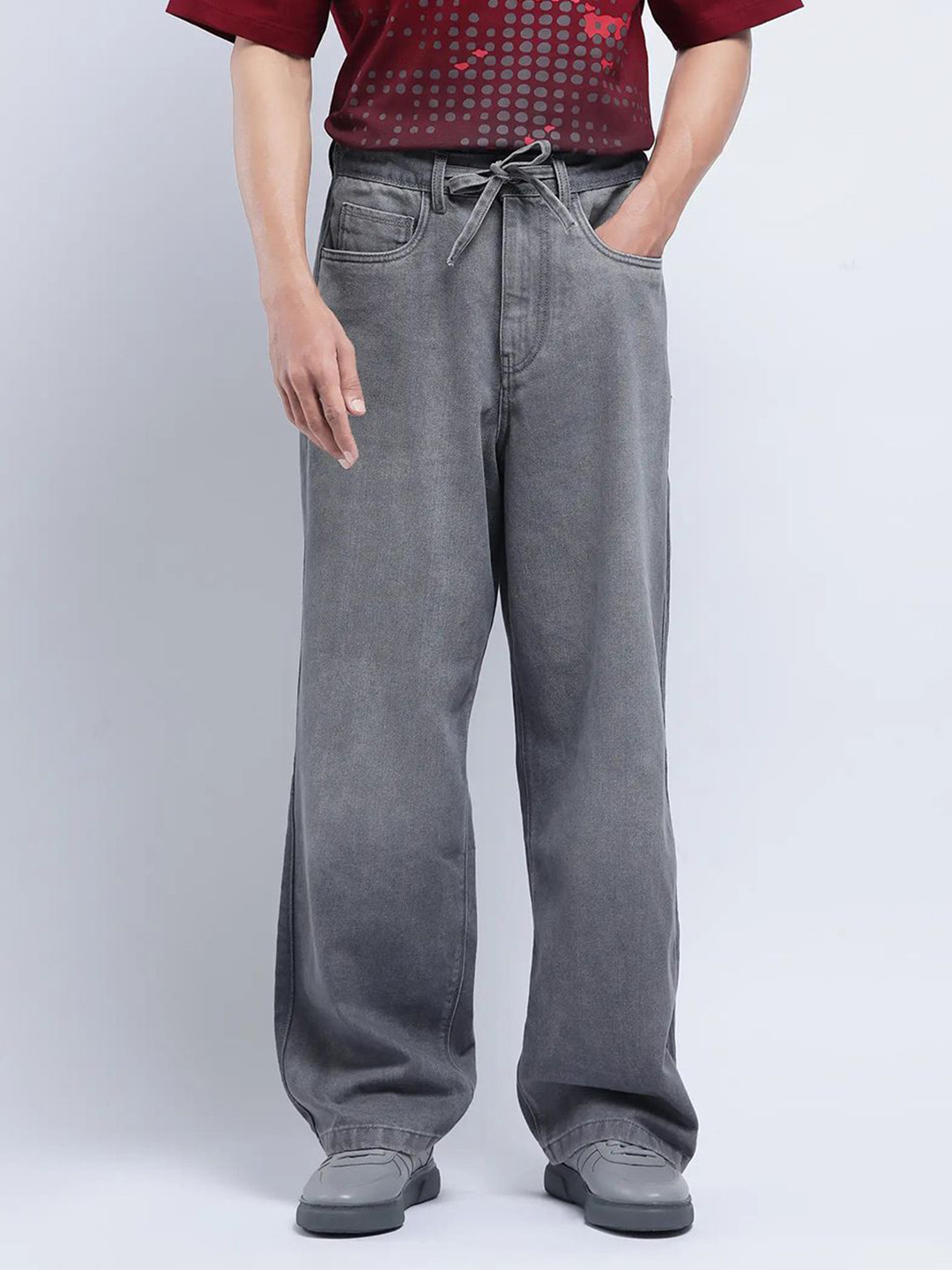 RARE RABBIT Men Srito Primary Grey Jeans