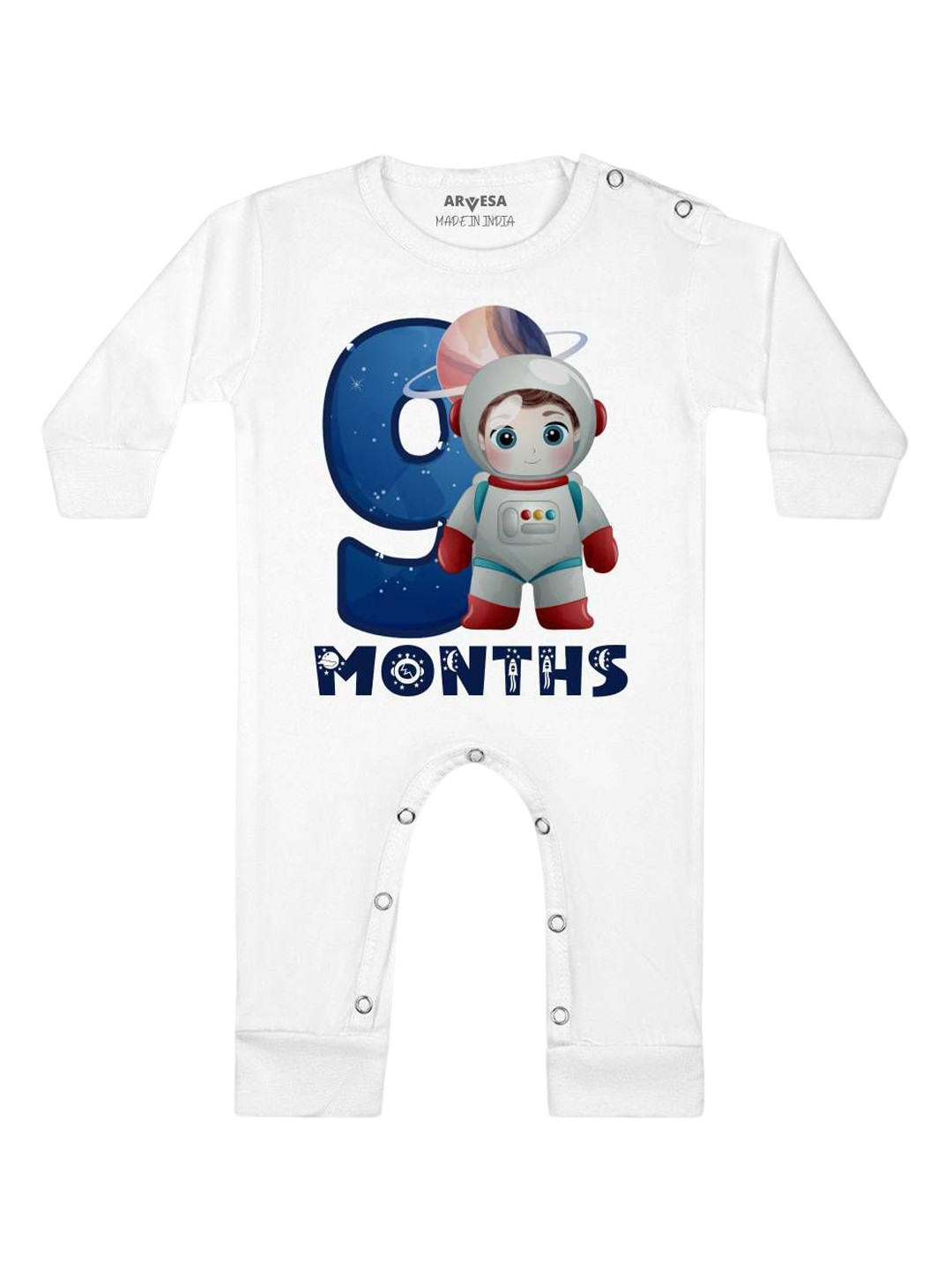 Arvesa Infants 9 Months Printed Rompers