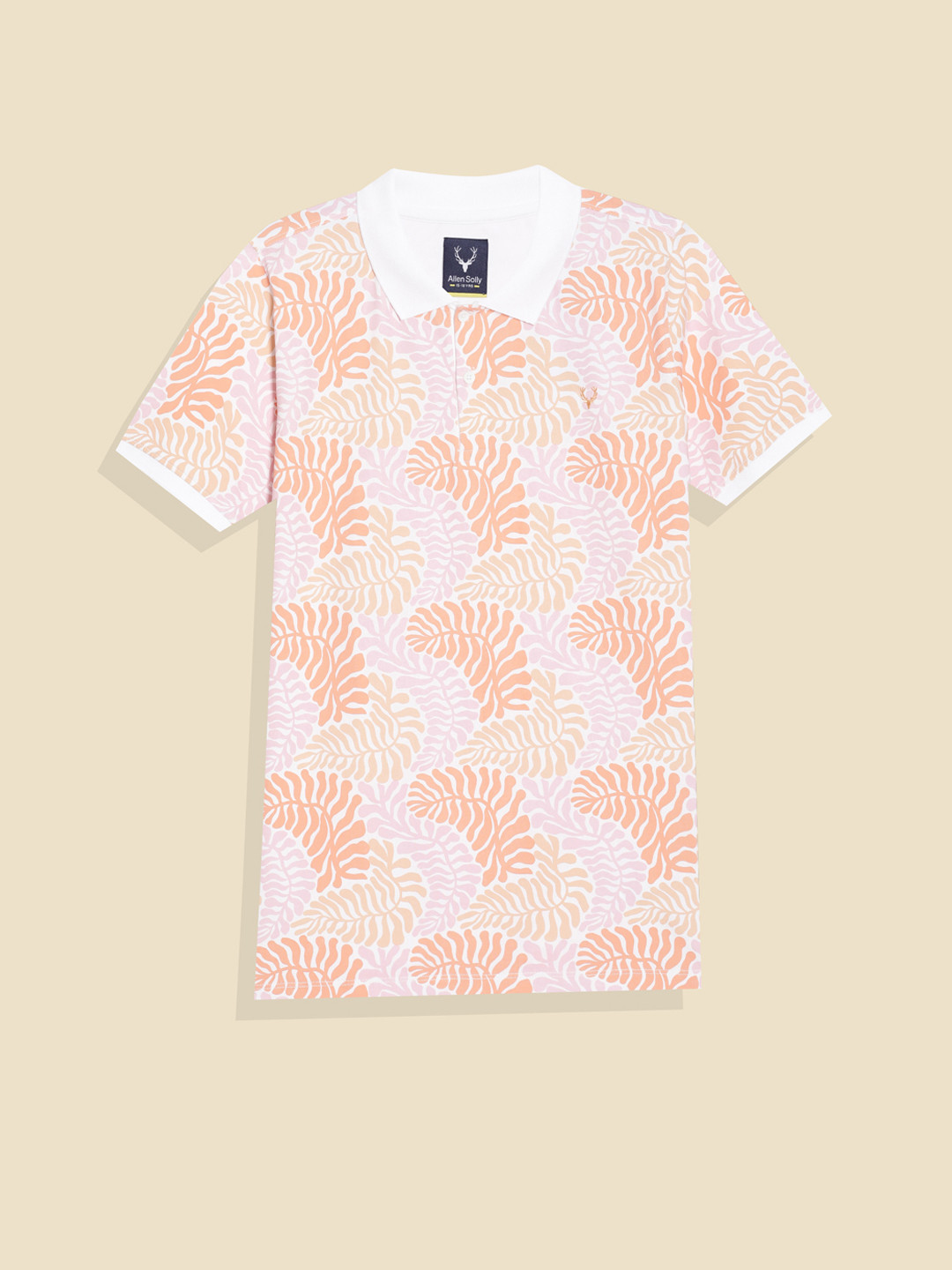 Allen Solly Junior Boys Tropical Printed Polo Collar T-Shirt