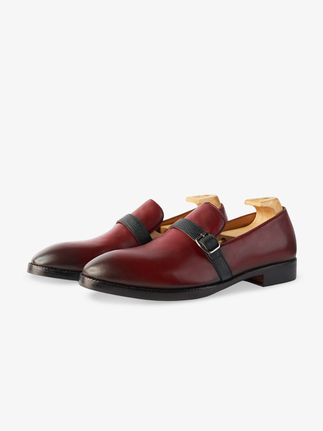 Whitemuds Men Chatham Burgundy Slip Ons
