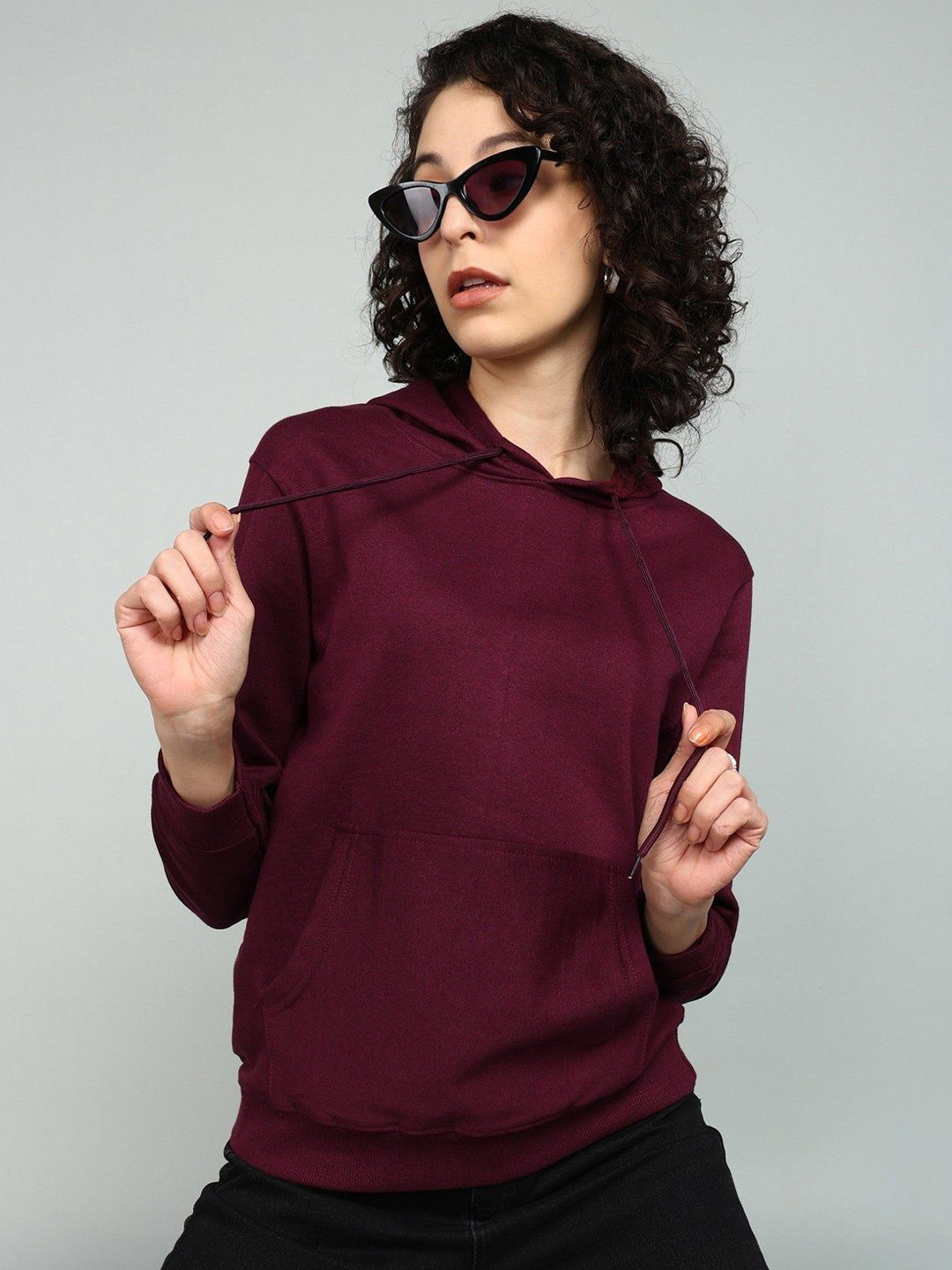 BEING WANTED Women Hooded Cotton Sweatshirt