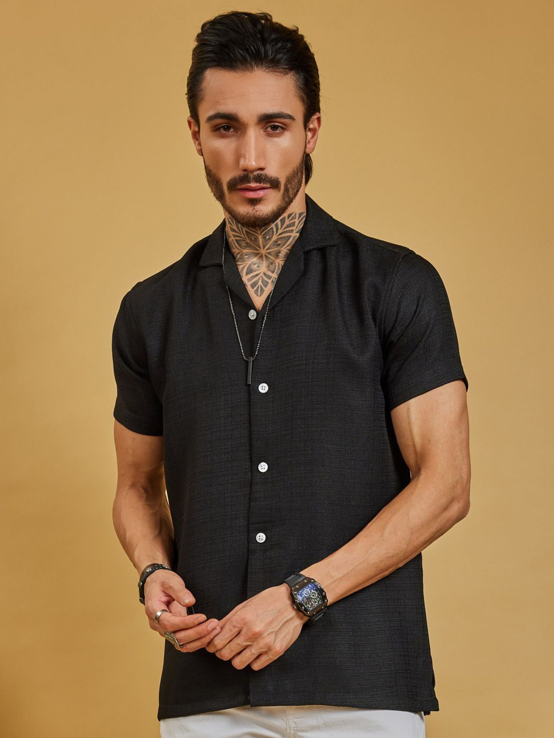 OTFIT Men Classic Opaque Casual Shirt