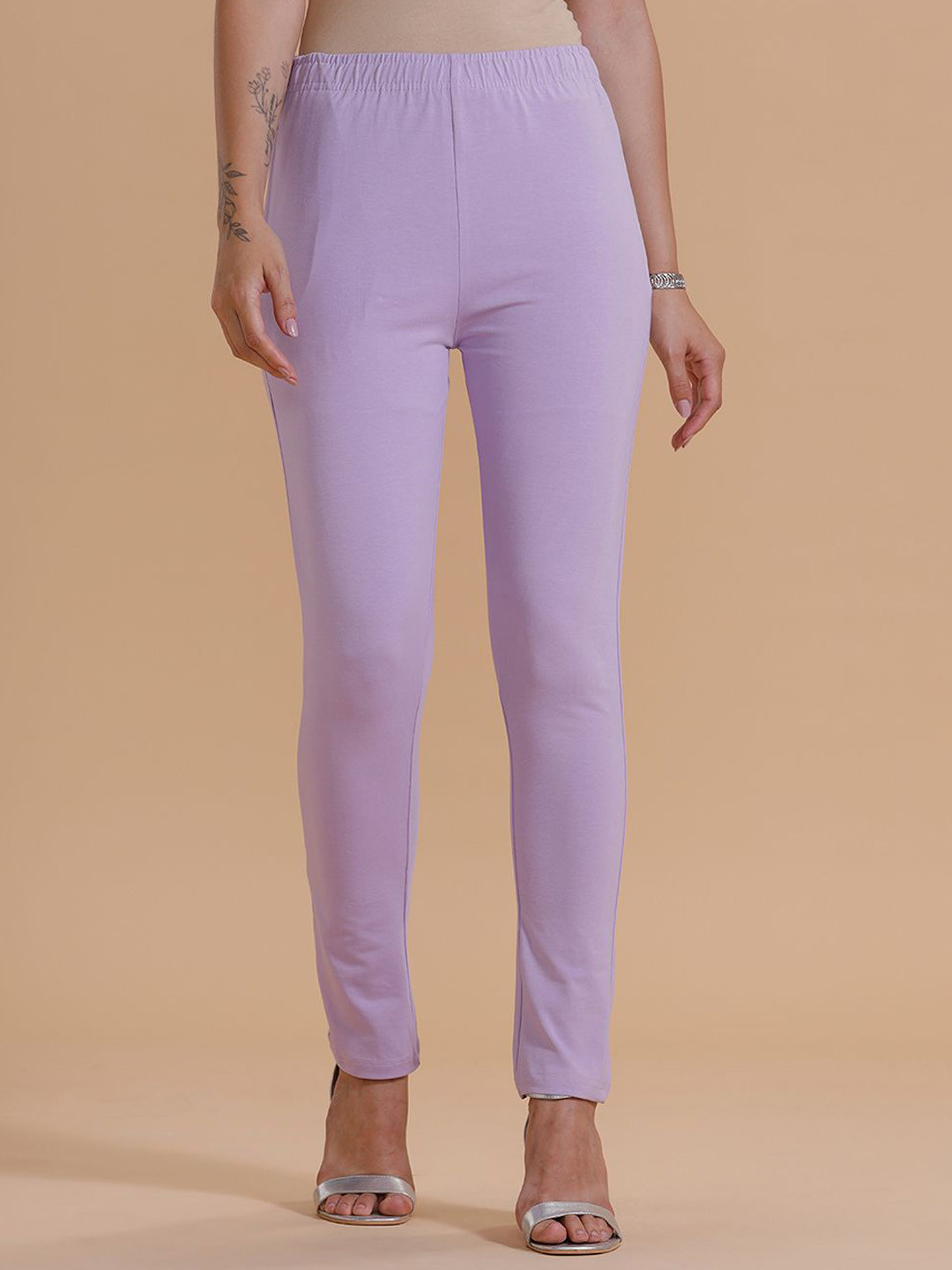 De Moza Women Casual Pants Slim Fit Pleated Trousers