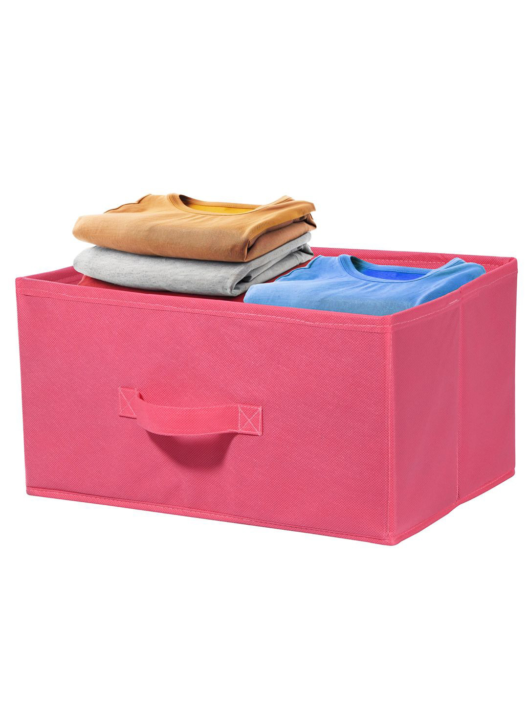 Kuber Industries Pink Non Woven Drawer Storage Foldable Cloth Storage Organisers