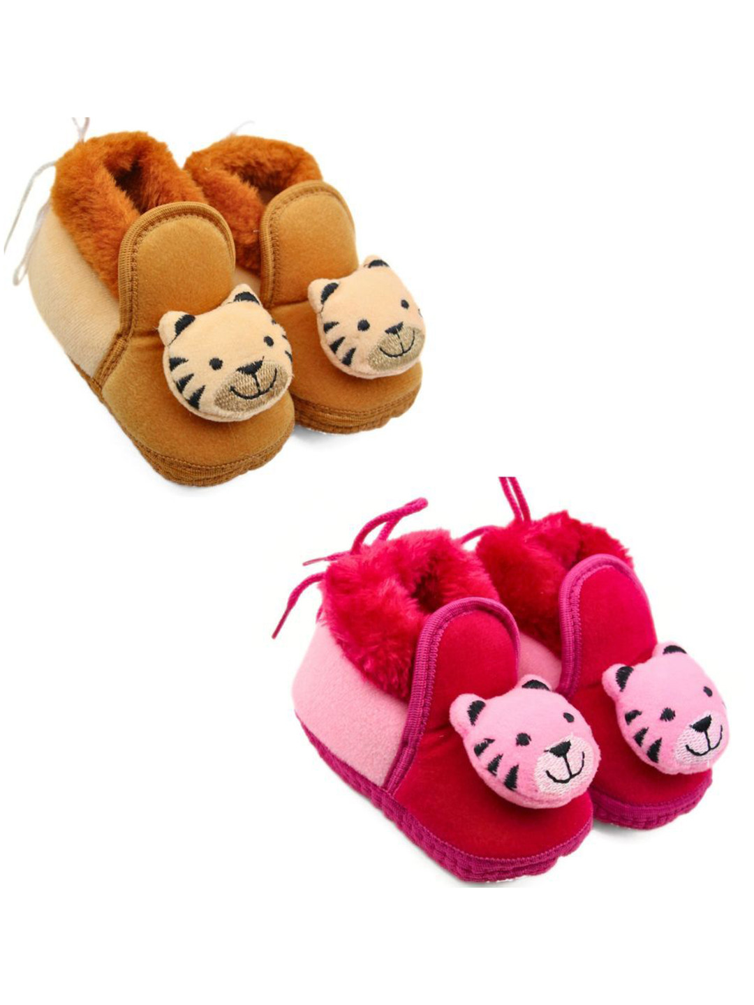 NESKA MODA Set Of 2 Kids Cotton Booties
