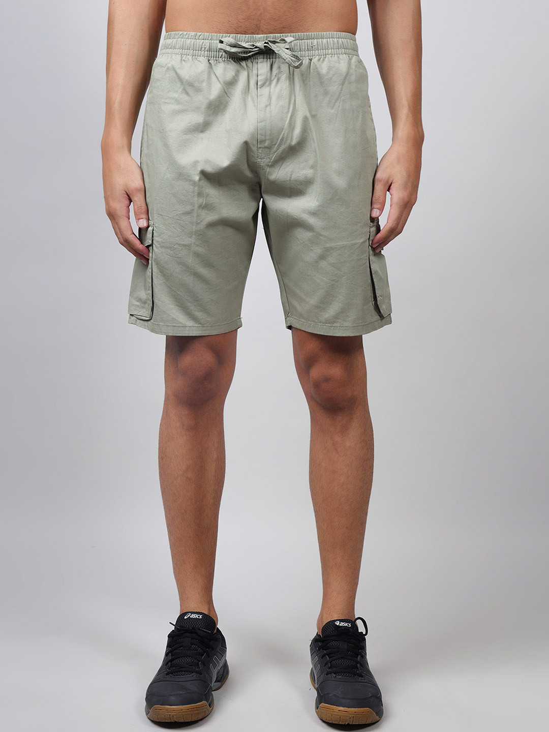 HAUWER Men Printed Outdoor Cargo Shorts with e-Dry Technology Technology