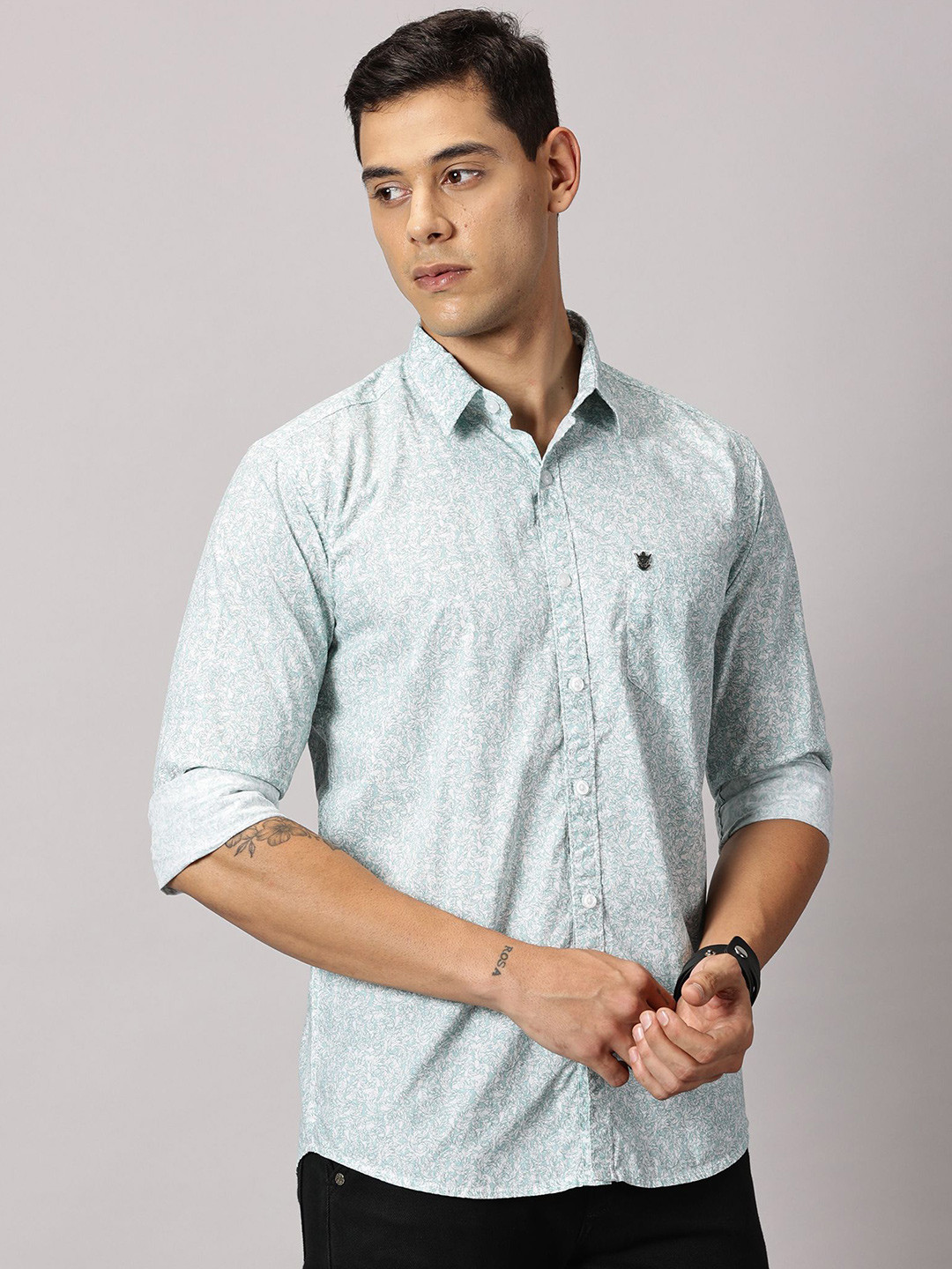 Rizeds Men Comfort Floral Opaque Printed Casual Shirt