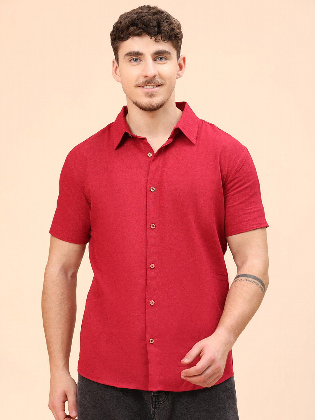 Moda Rapido timeless comfort: the casual edit Men Standard Spread Collar Casual Shirt