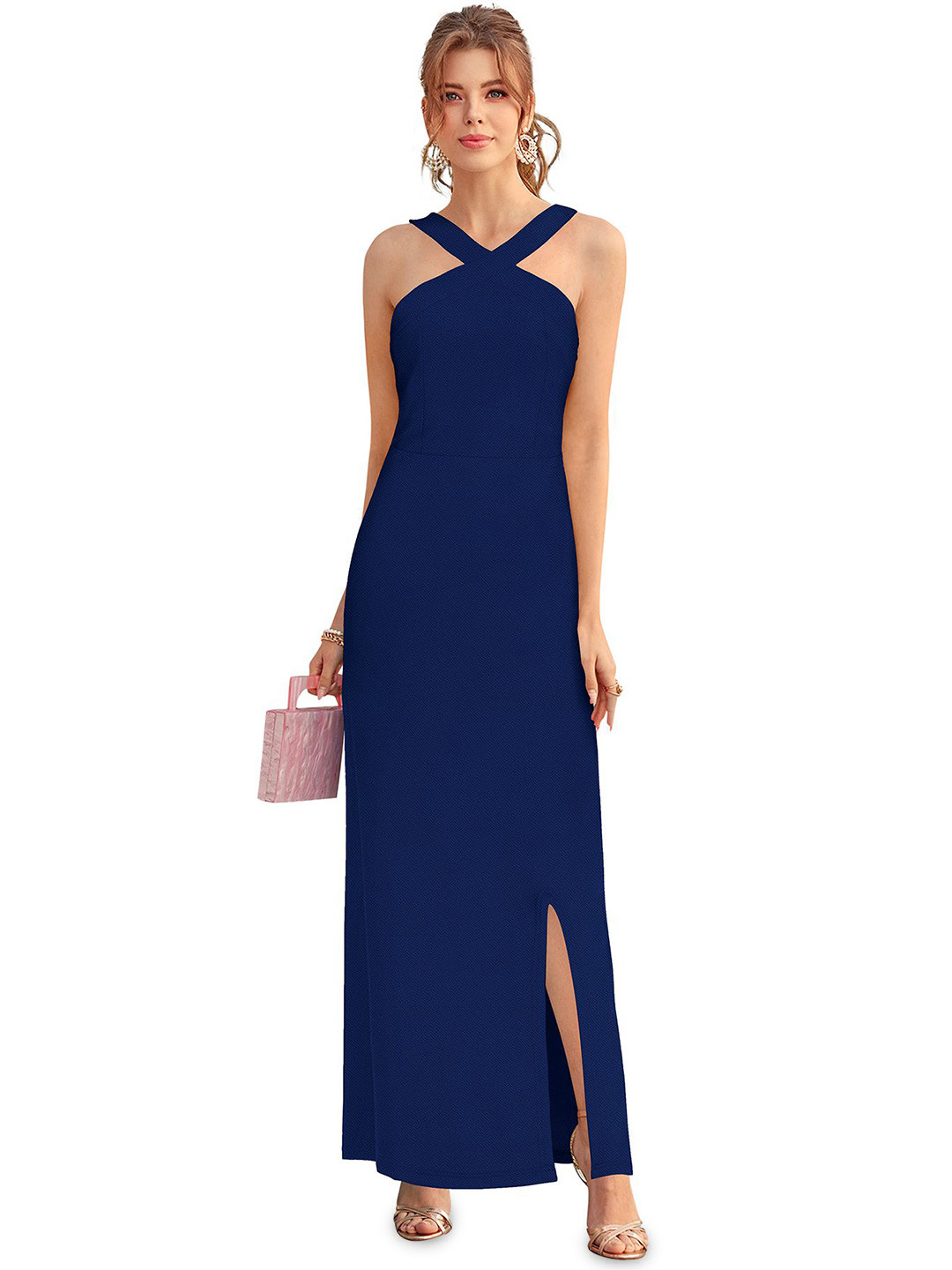 KREADAA Women V-Neck Maxi Dress