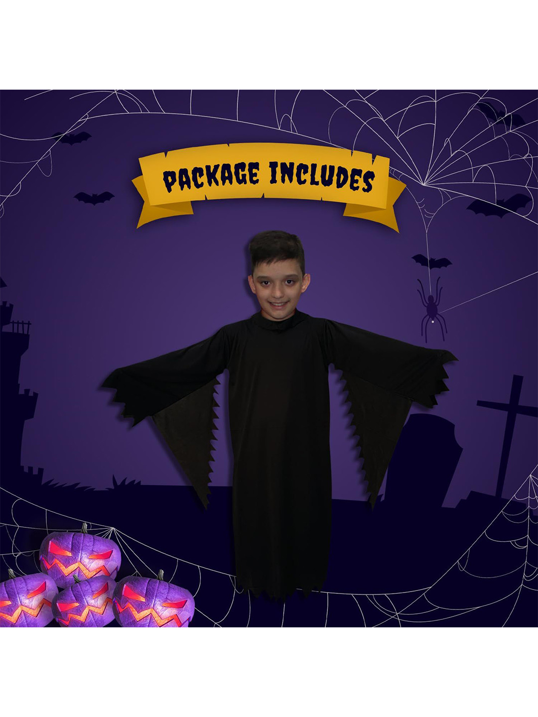 Kaku Fancy dresses Boys Horror Cosplay Ghost Halloween Costume