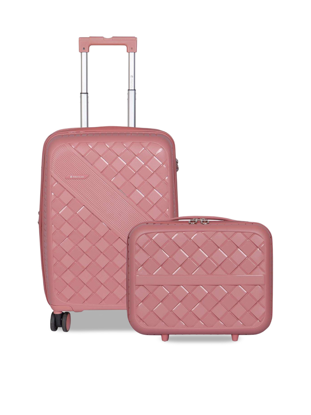 Polo Class Textured Hard-Sided Large Trolley Bag With  Vanity