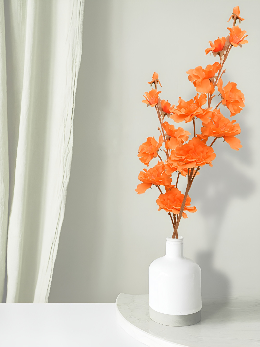 Homesake Orange 2 Pieces Hanging Forsythia Artificial Flower