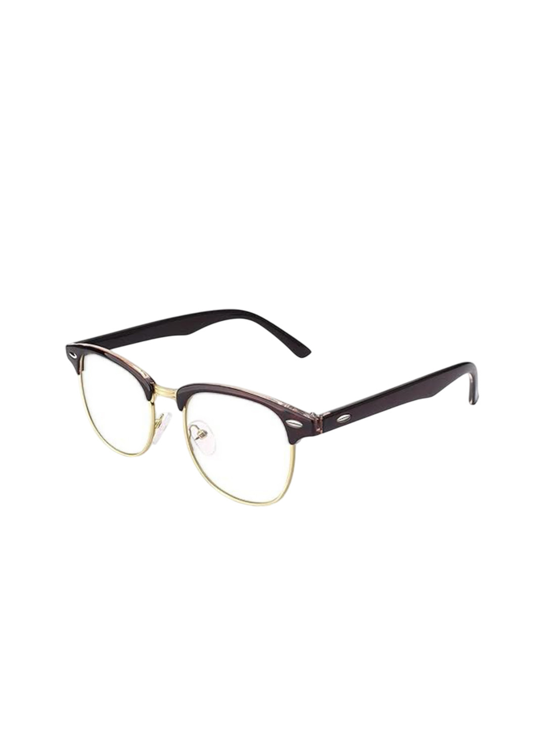 SPADEACES Unisex Clubmaster  Square Sunglasses with Polarised Lens SP Clubmaster clear