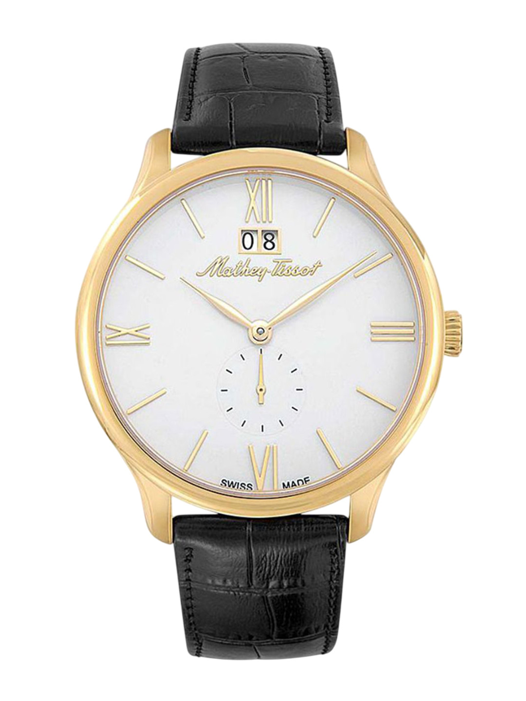 Mathey-Tissot Swiss Made Edmond Men Automatic White Dial Analogue Watch- H1886PI