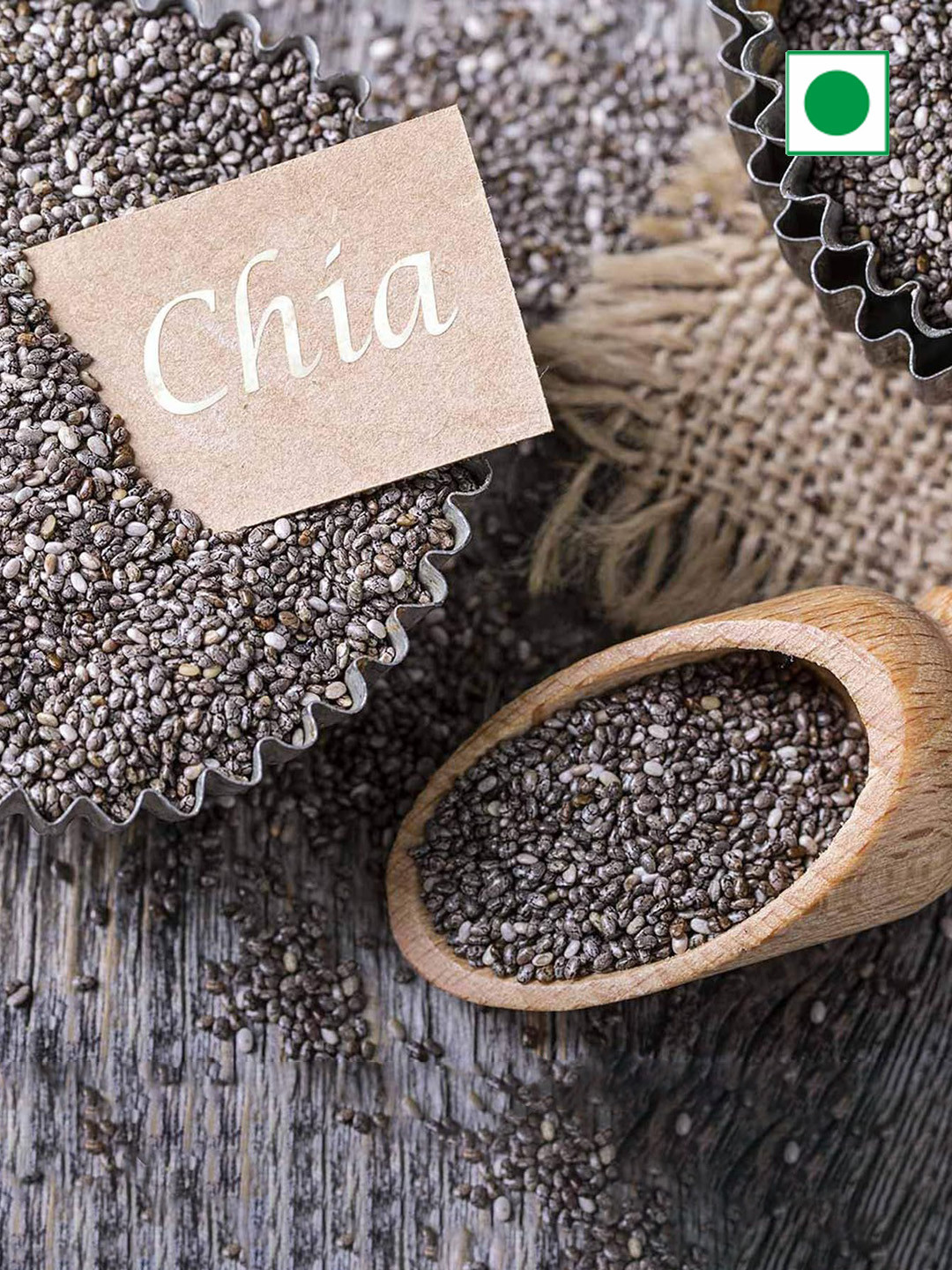 NutroVally Set Of 4 Chia Flax Pumpkin & Sunflower Seeds - 200 g Each