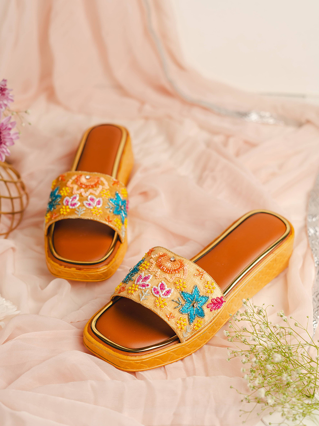 TheChokri Women Open Toe Flats