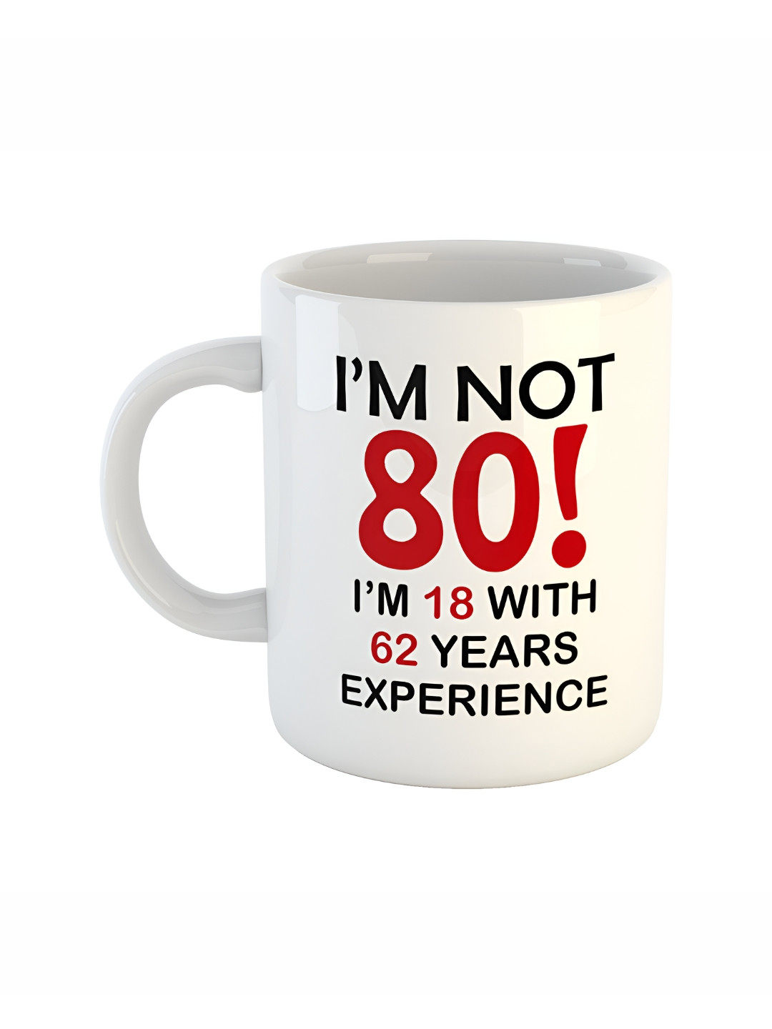 ARTBUG Funky White Typography Ceramic Handmade Mug-350ml