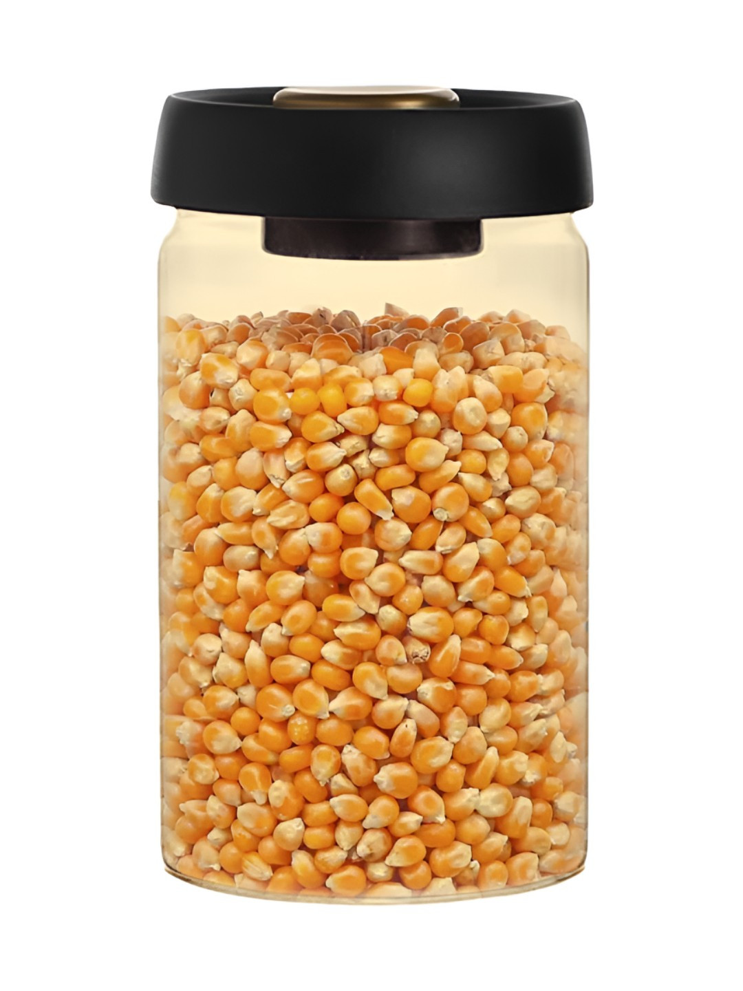 The Better Home Transparent Borosilicate Glass Air Tight Screw Top Jar-1.2L