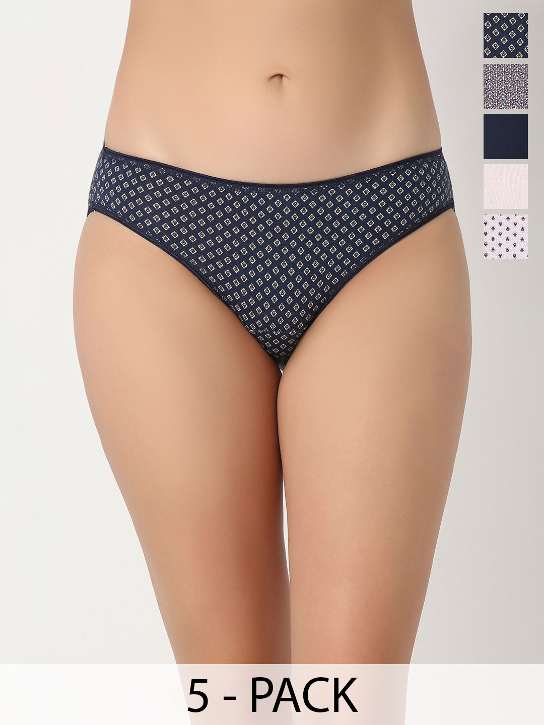 Juliet Pack Of 5 Printed Hipster Briefs 7211-M