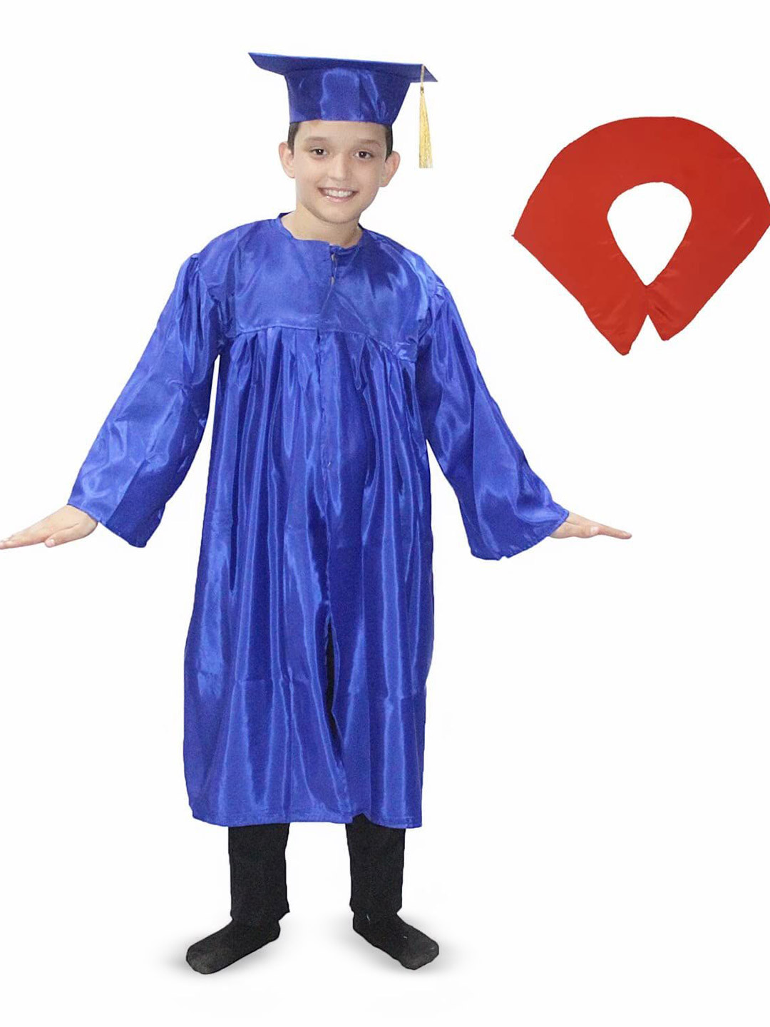 Kaku Fancy dresses Kids Graduation Gown With Hat & Stole Degree Costume
