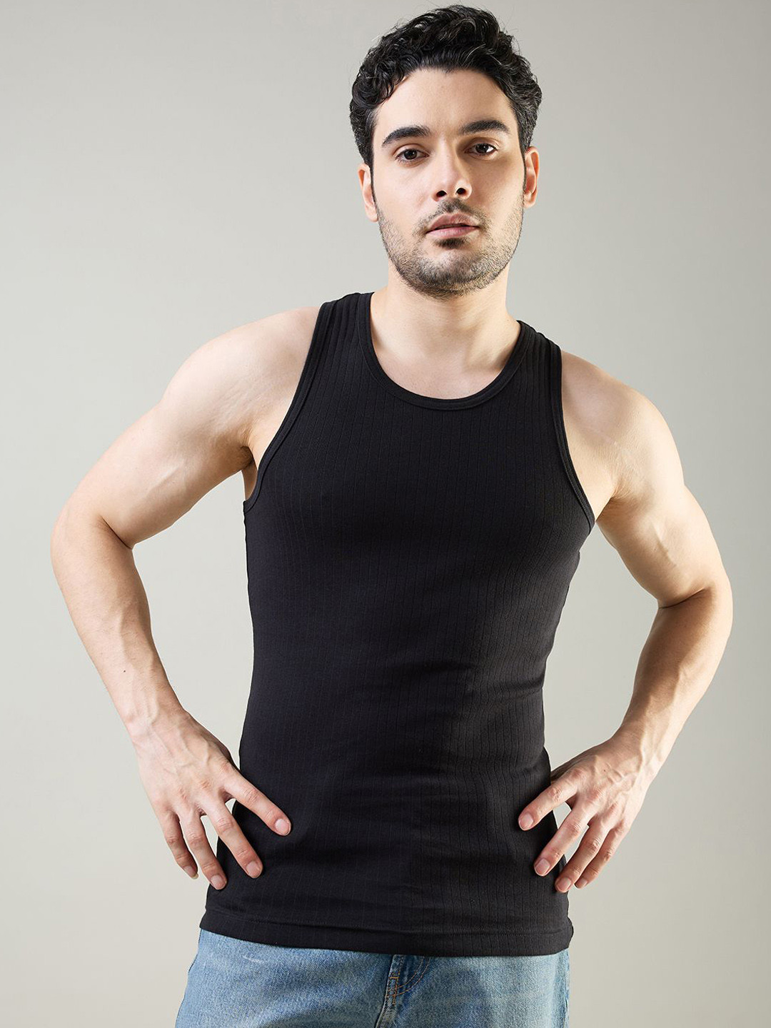 Park Avenue Combed Cotton Basic Vests PZVX00120-K887F080