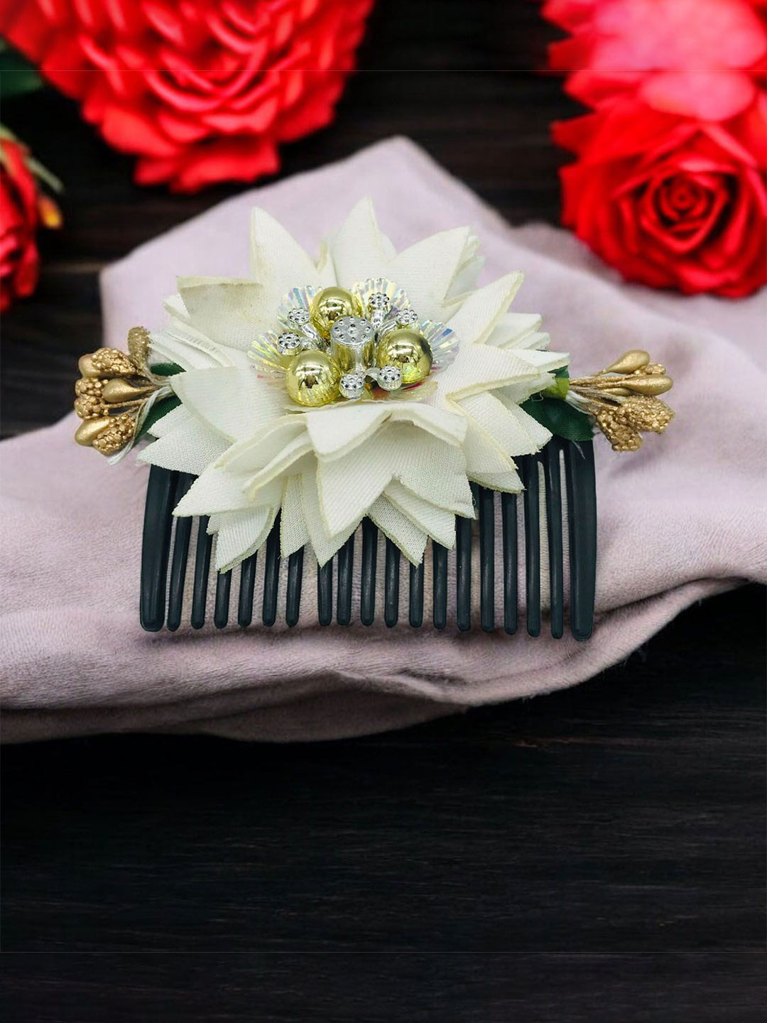 GADINFASHION Women Ethnic Flower Comb Pin Hair Accessory