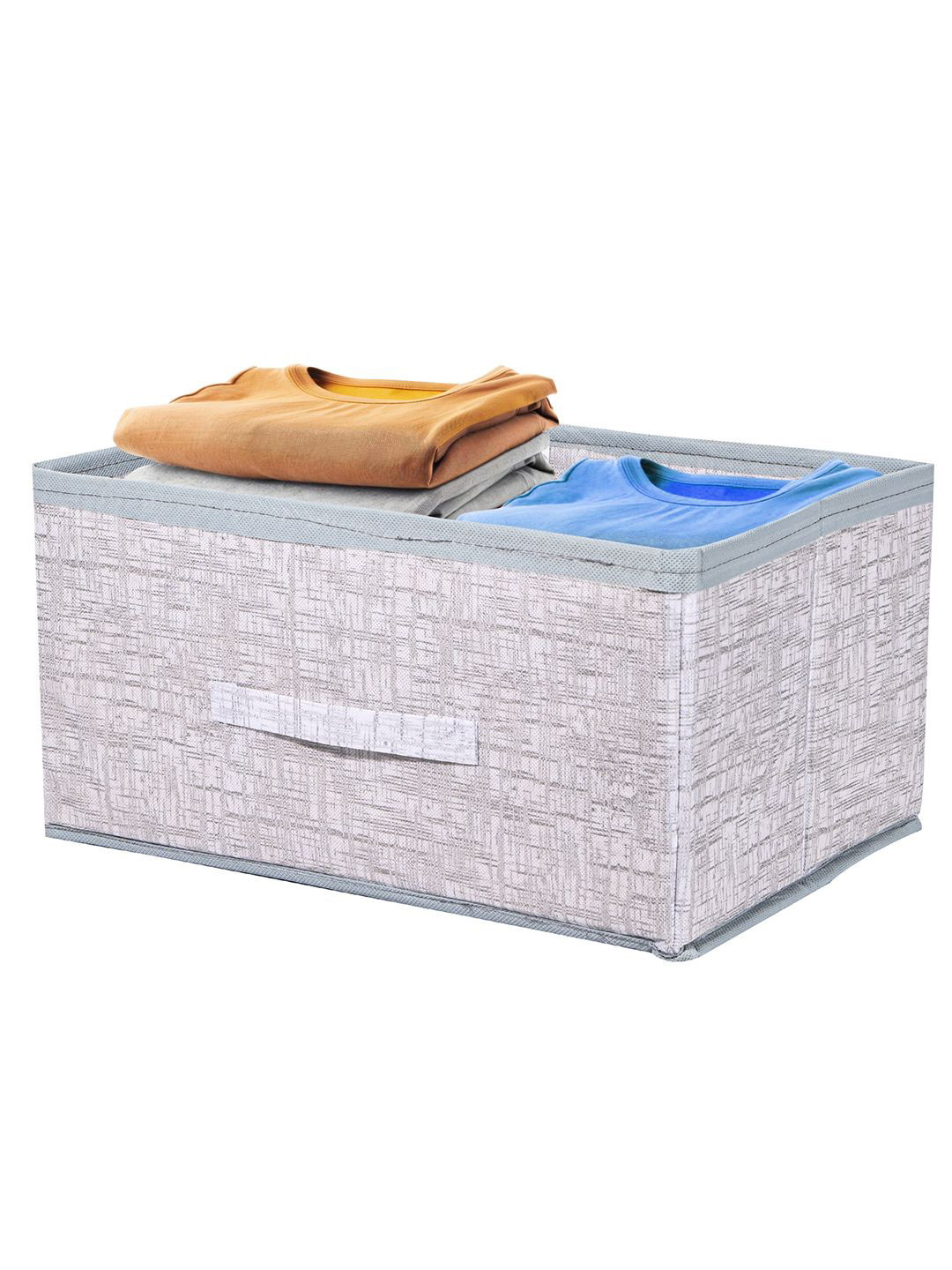 Kuber Industries Grey Non Woven Drawer Storage Foldable Cloth Storage Organisers