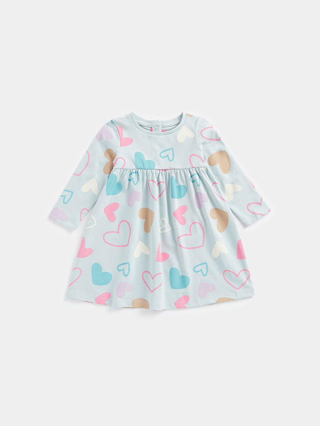 mothercare Girls Cotton Printed Long Dress