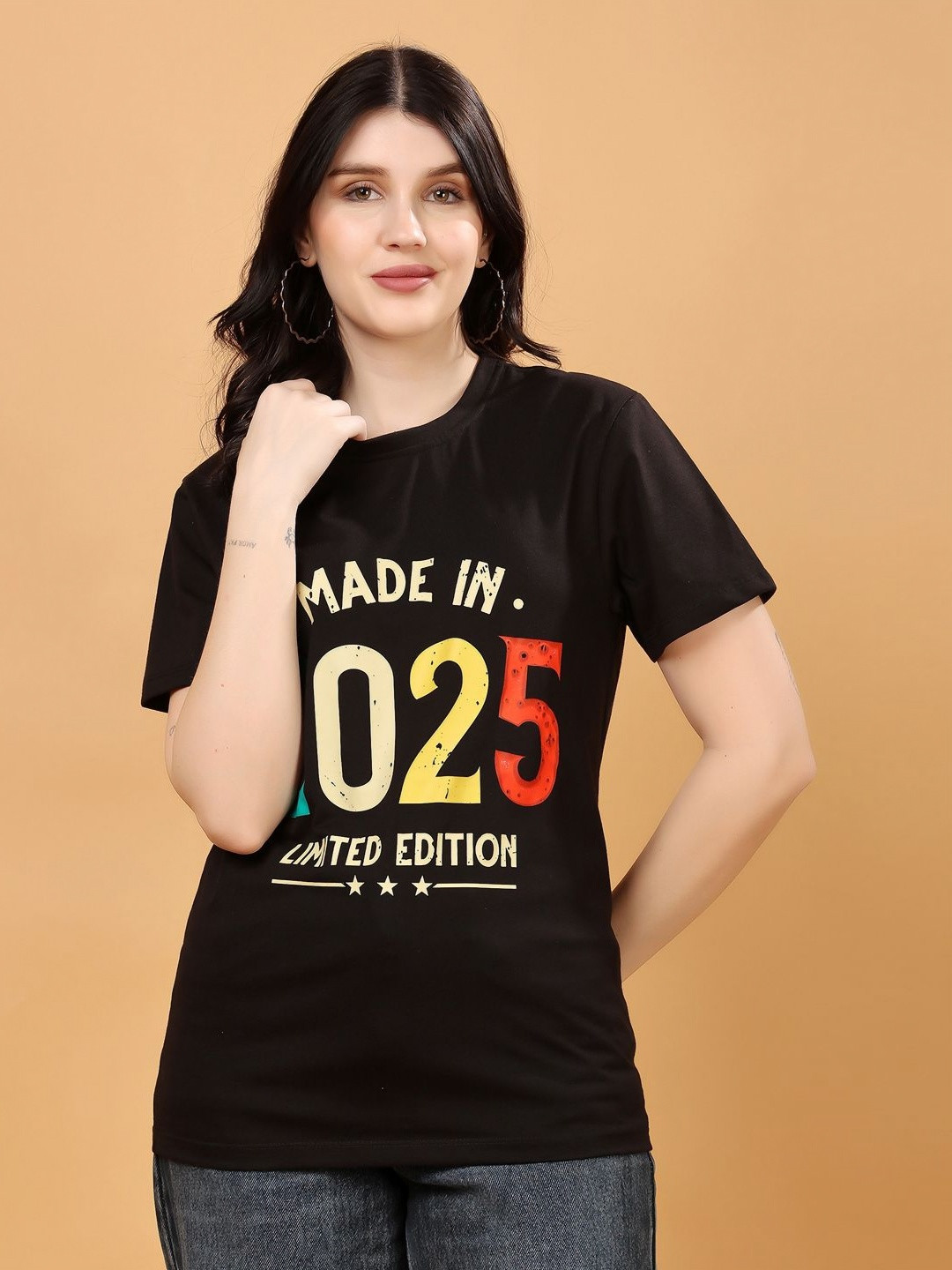 Louis Bayrad Typography Printed Short Sleeves Cotton T-shirt