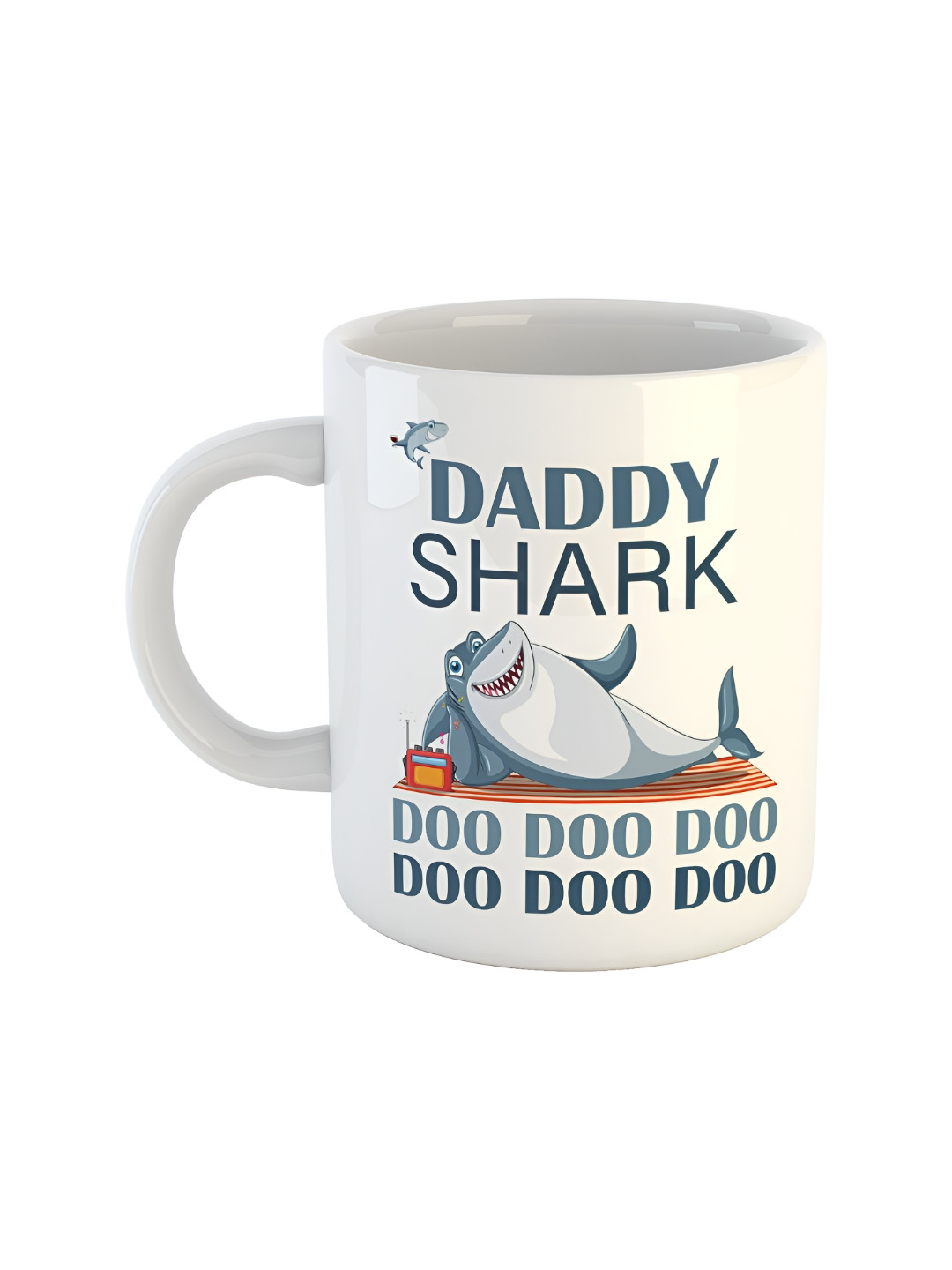 ARTBUG Deer White Typography Ceramic Microwave Safe Mug-350ml