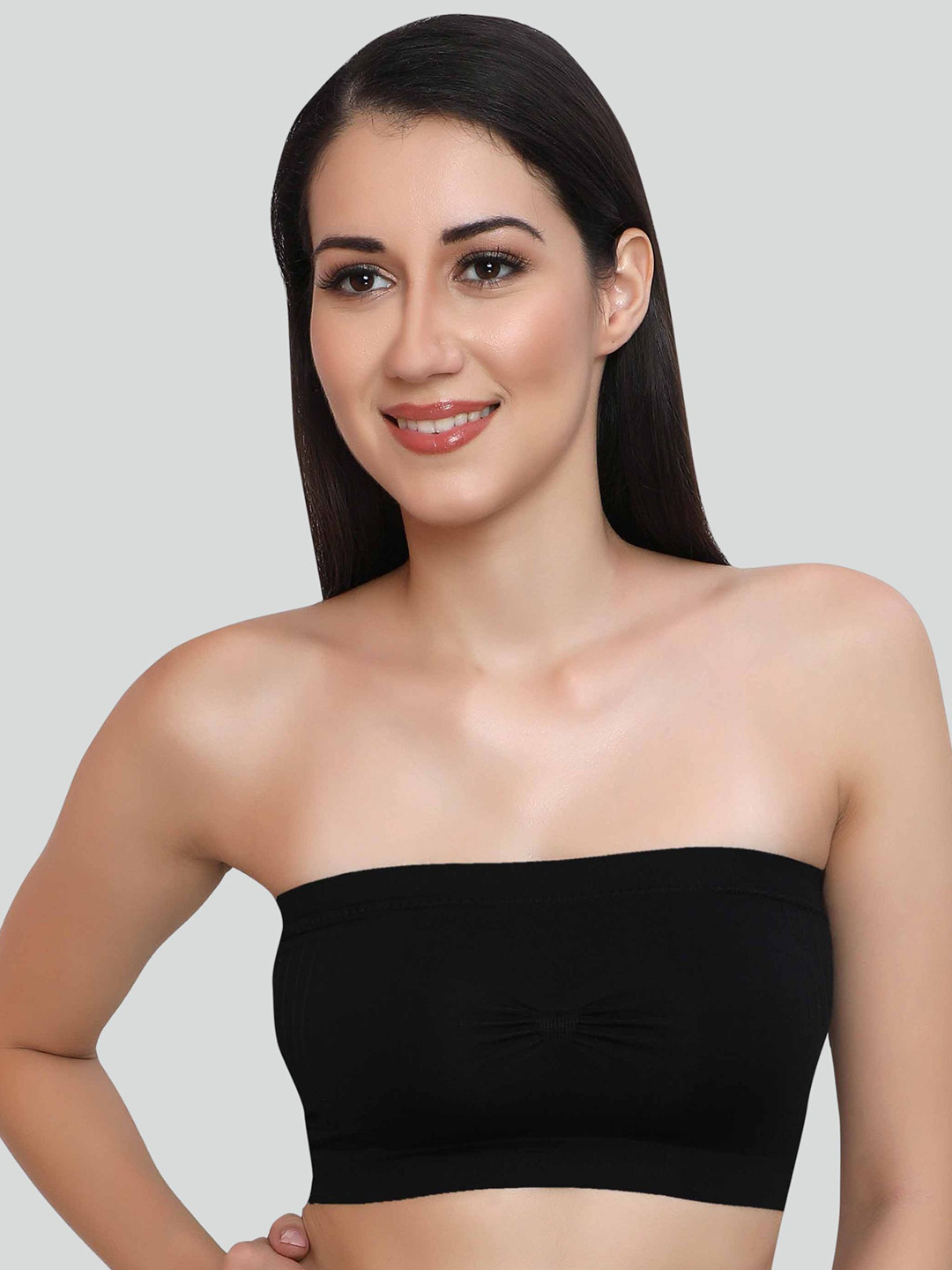 Glamoras Padded Bandeau Medium Coverage Bandeau Bra