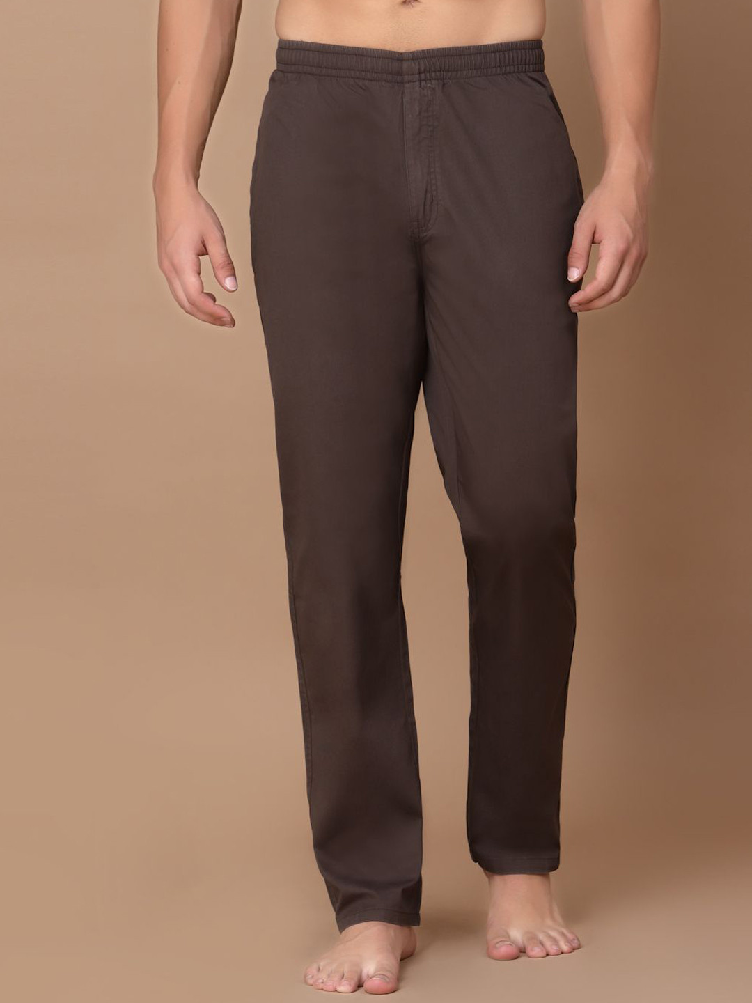 SAPPER Plus Size Pure Cotton Straight-Leg Lounge Pant