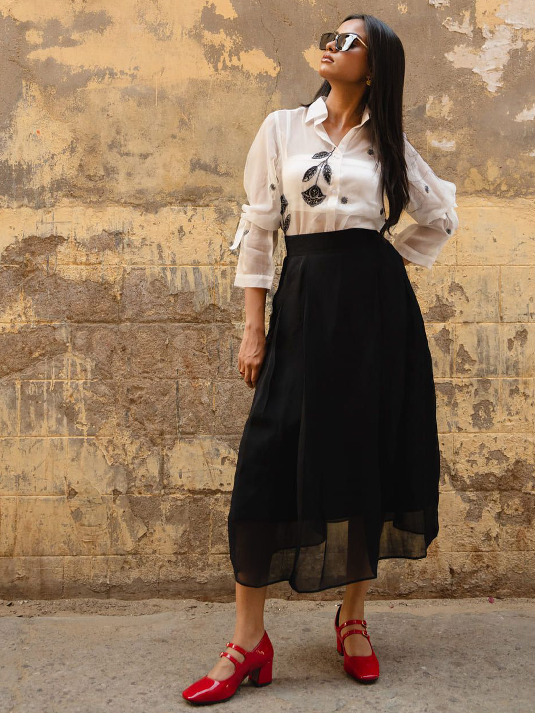 IMROZ HOUSE Floral Print Top