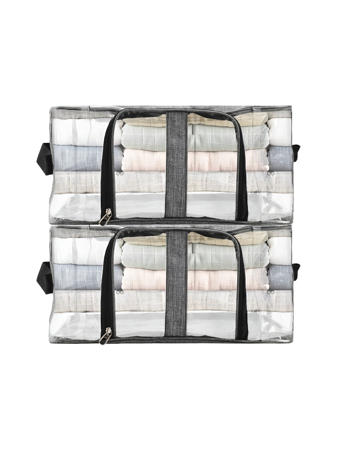 Panchhi Store Grey 2 Pieces Reusable Multi-Utility Organisers
