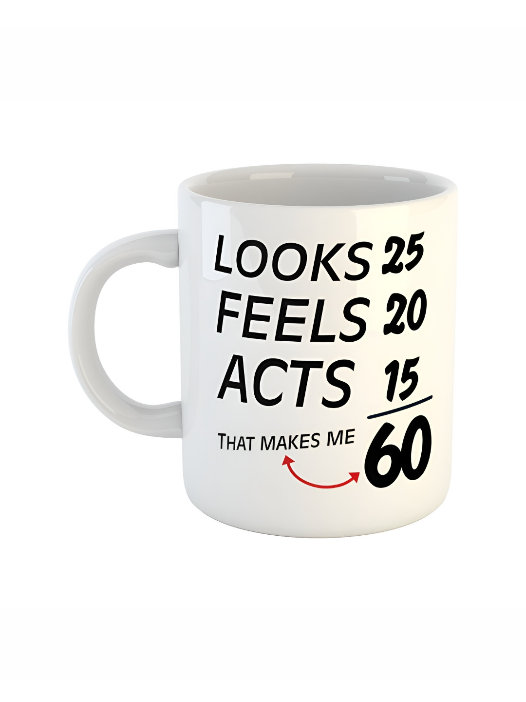 ARTBUG Crosswalk White Typography Ceramic Microwave Safe Mug-350ml