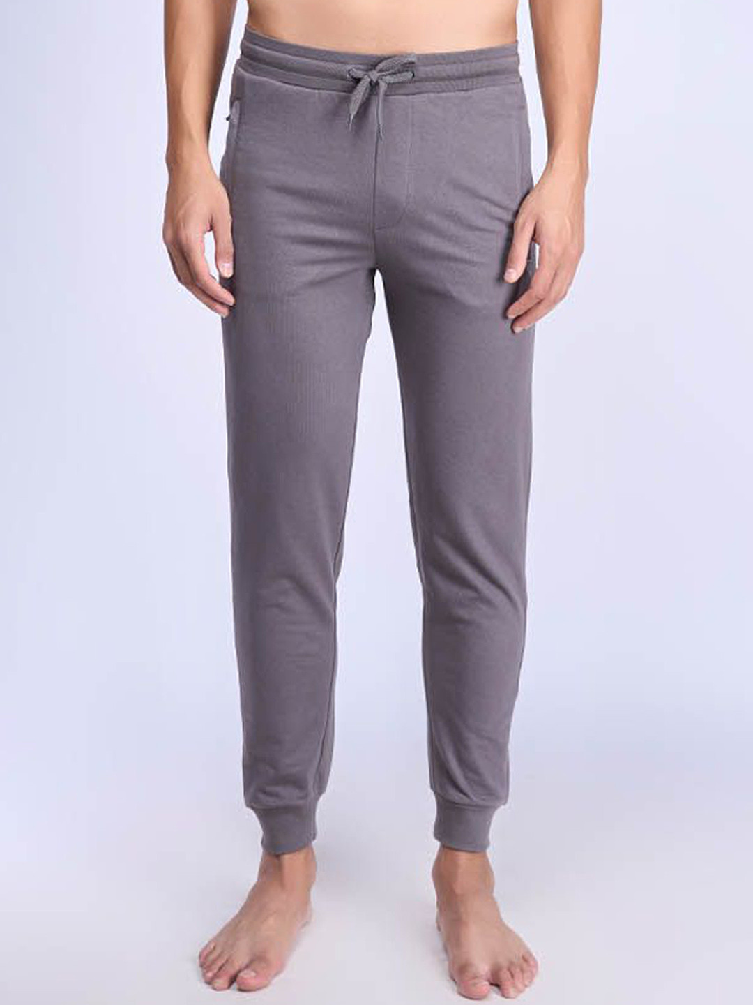 Ramraj Men Cotton Slim Fit Zipper Pocket Jogger Lounge Pants