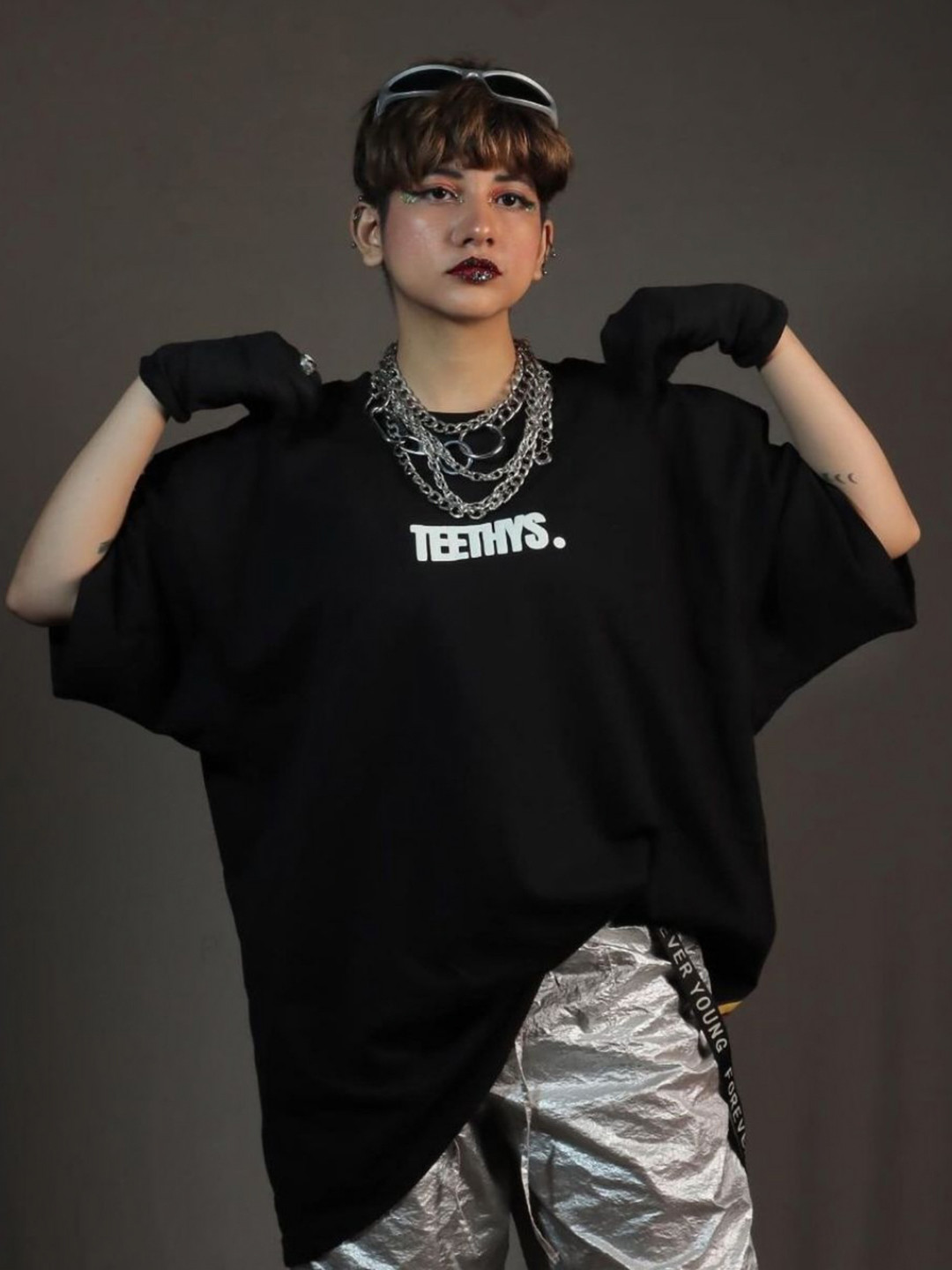 TEETHYS Unisex Cotton Oversized  T-shirt