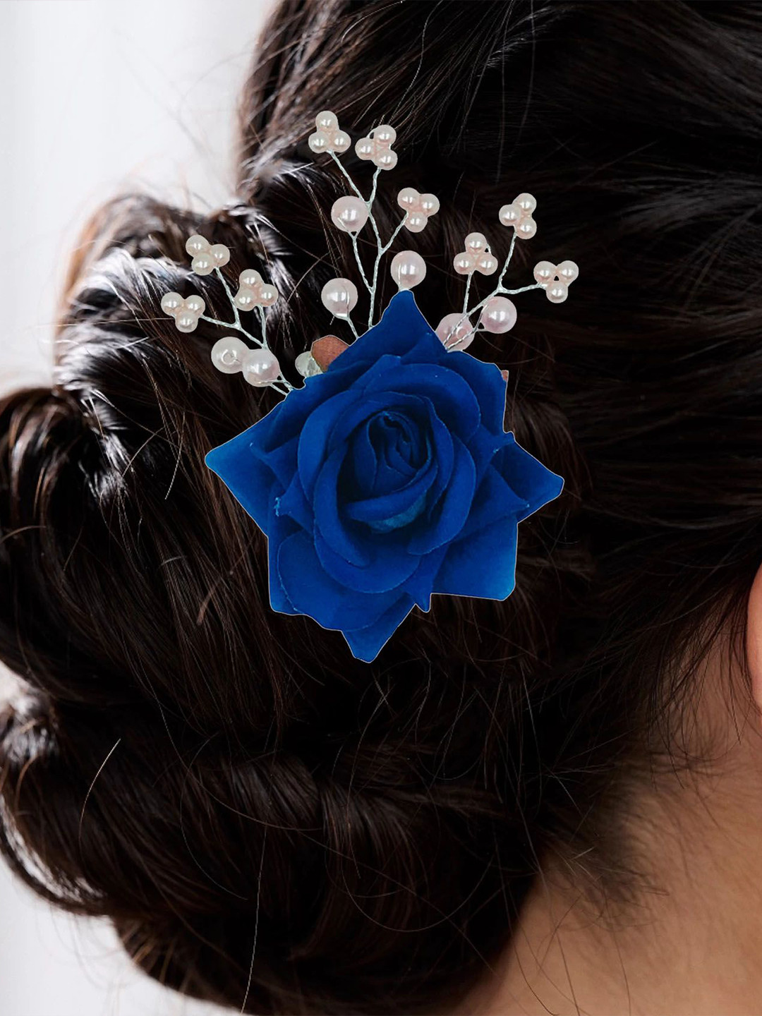 GADINFASHION Women Hair Flower Pin Juda Pin Side Pin Bumpit Hair Pin