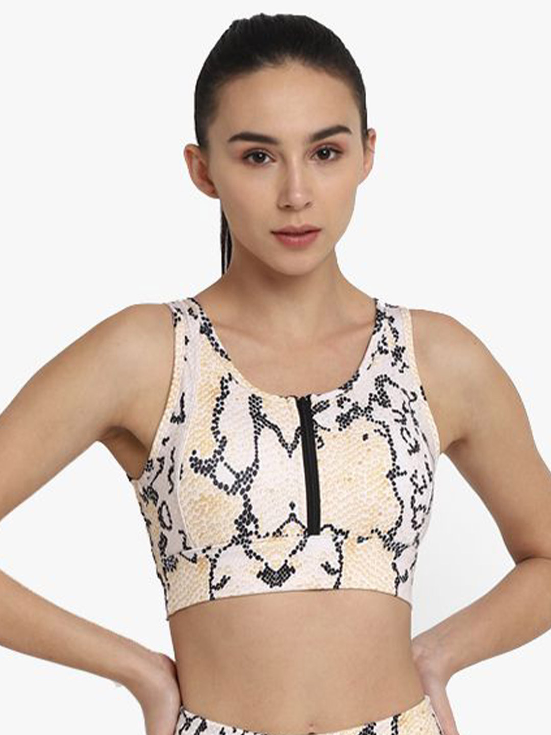 Shakti Warrior Women Abstract Printed Rapid-Dry Full Coverage Bra