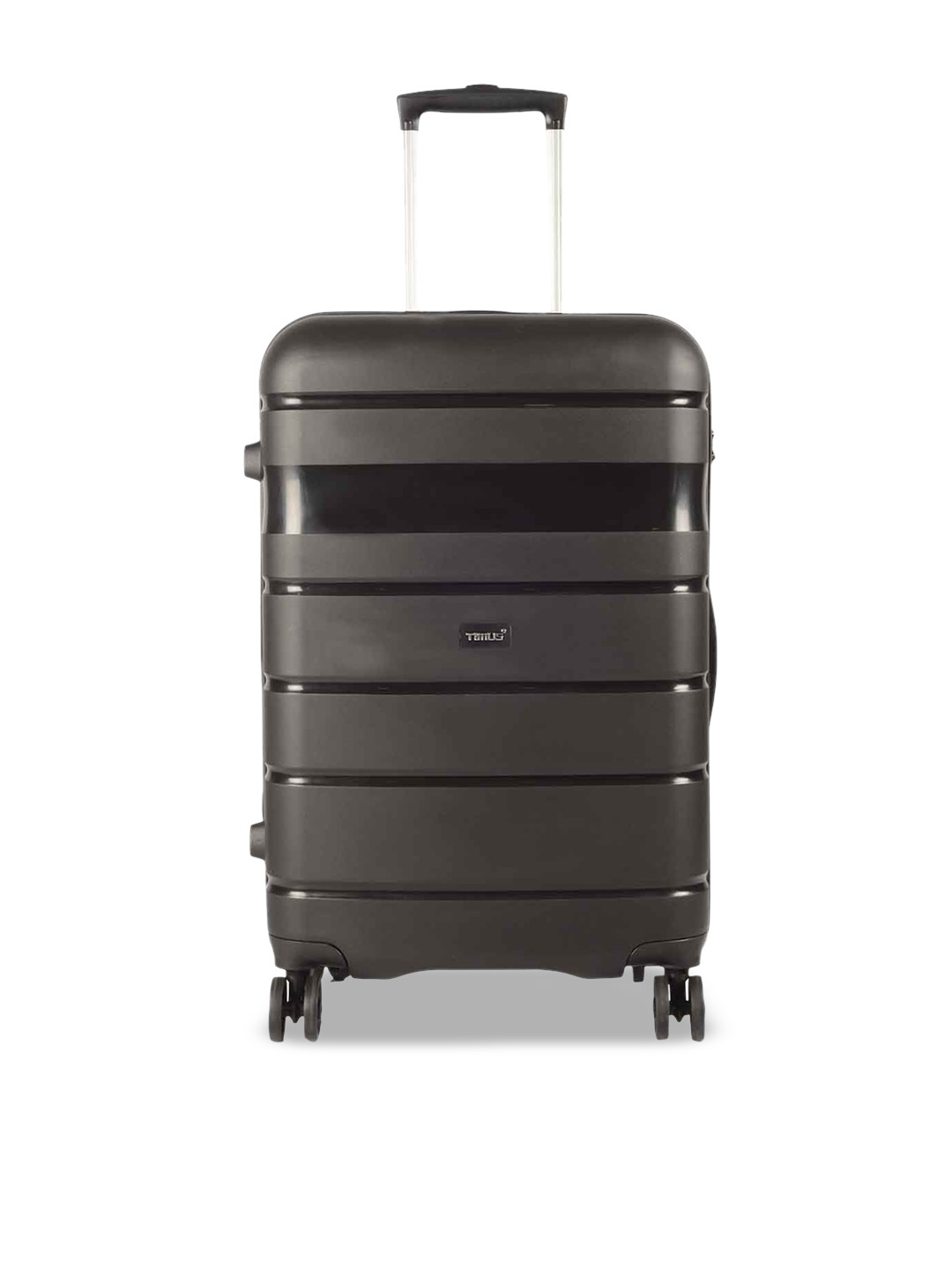 Timus Hard Luggage Textured Hard-Sided Medium Trolley Bag