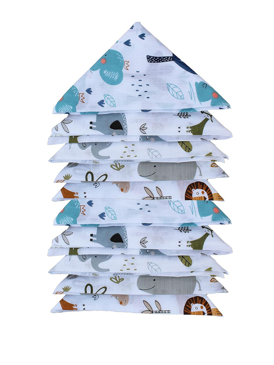 Trance Home Linen Set Of 13 3-Pcs Printed Swaddle Cloth & 10-Pcs Baby Wash Cloth